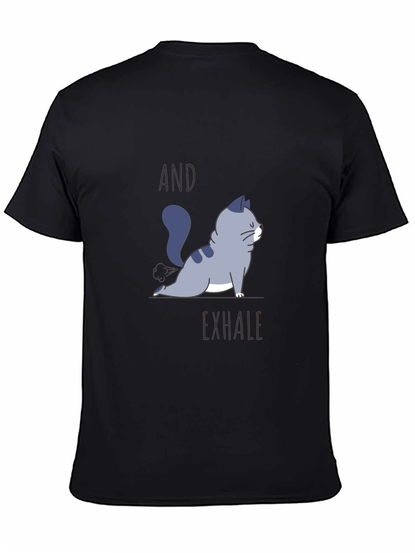 Yoga Cat T-Shirt - And Exhale Graphic Tee