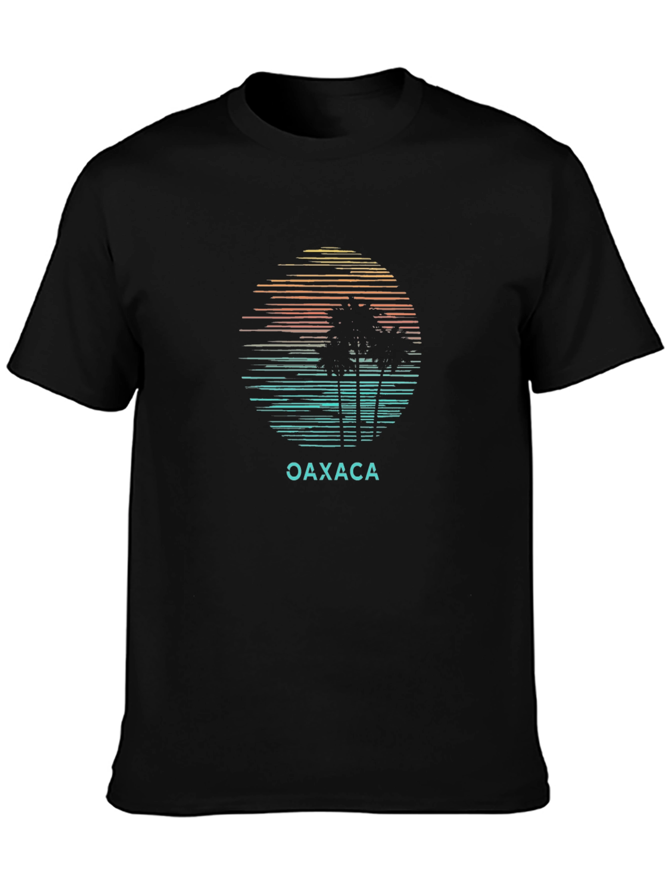 Oaxaca Palm Tree Sunset Graphic T-Shirt