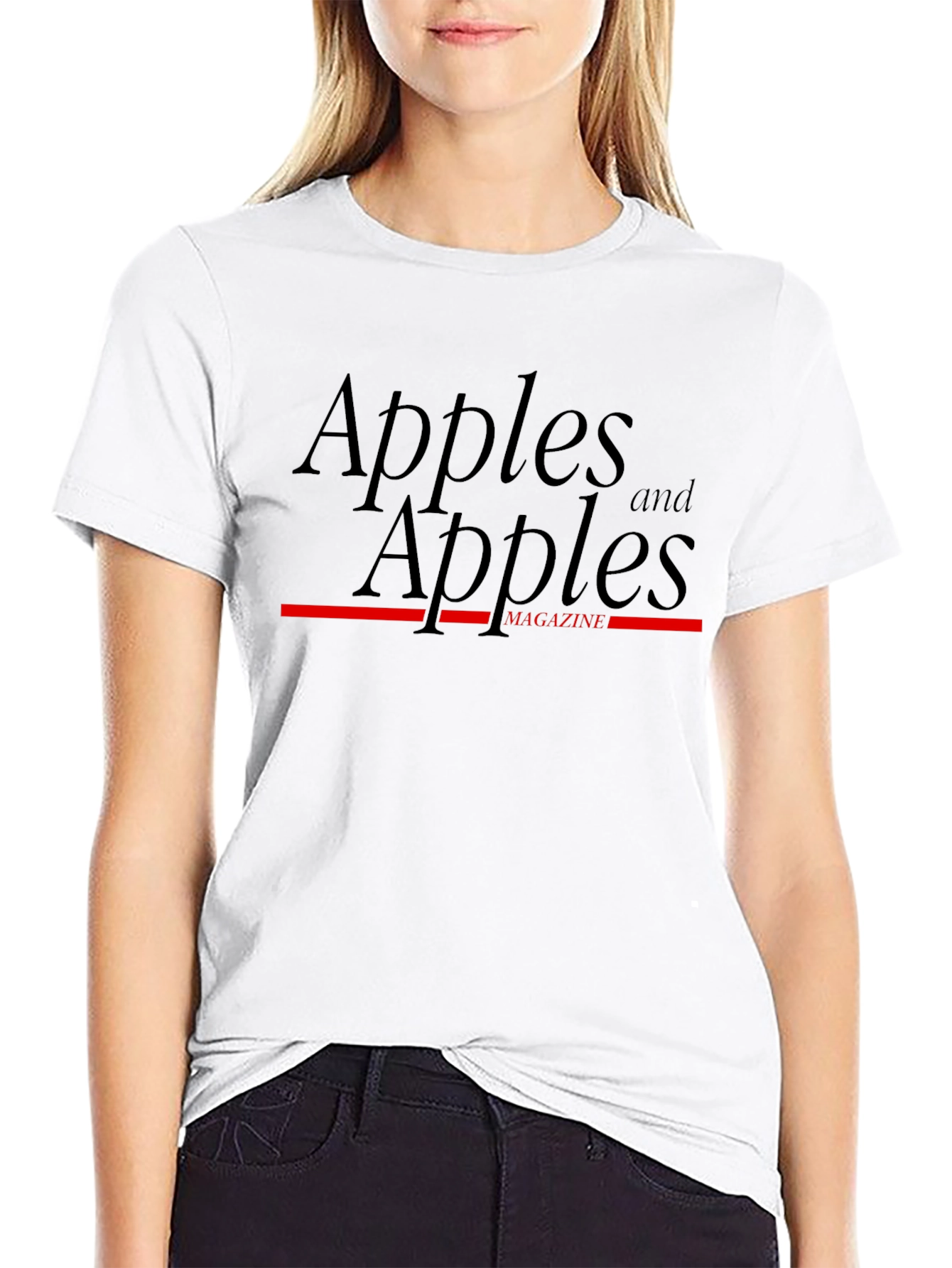 Apples and Apples Magazine Black T-Shirt