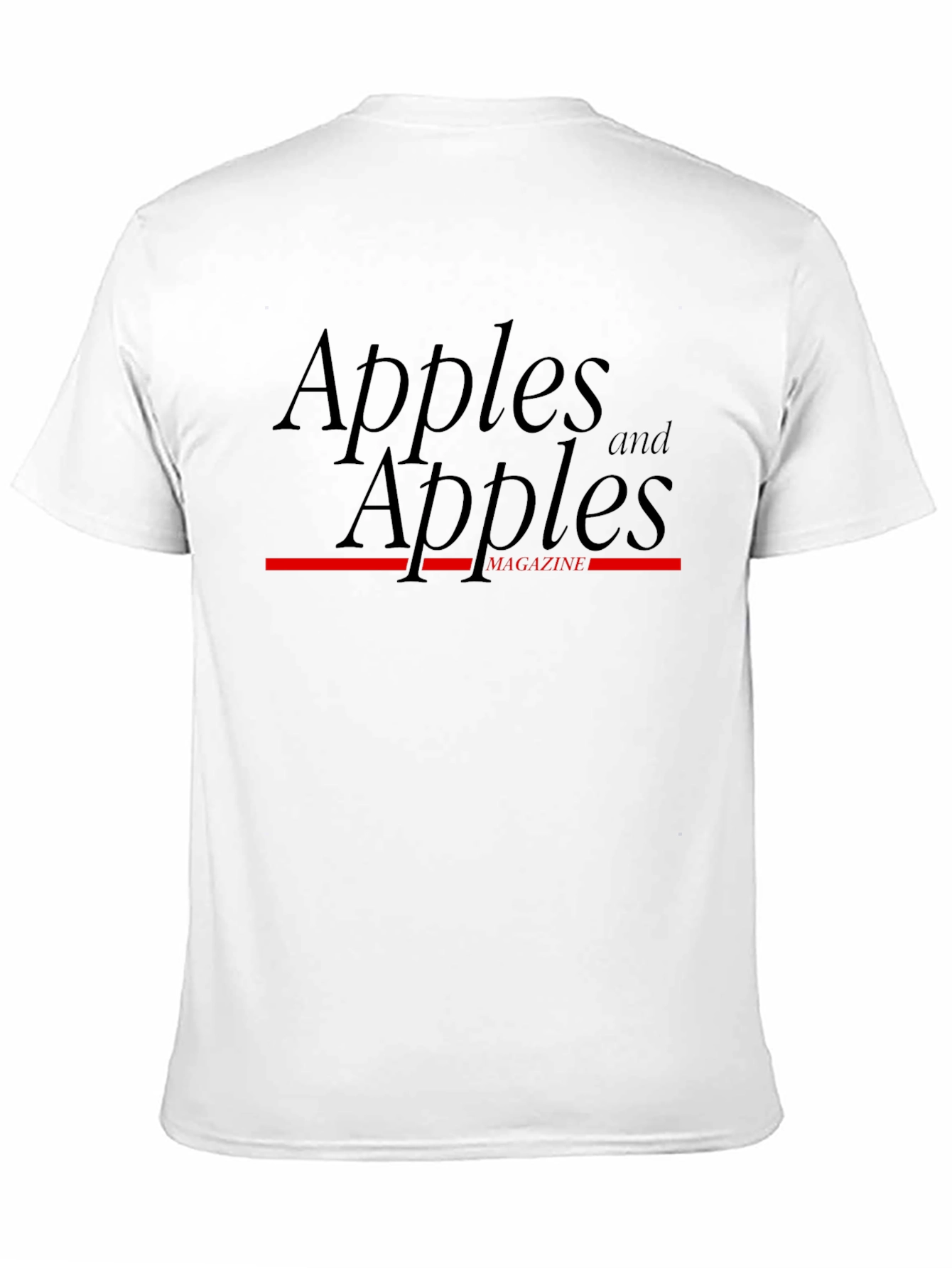 Apples and Apples Magazine Black T-Shirt