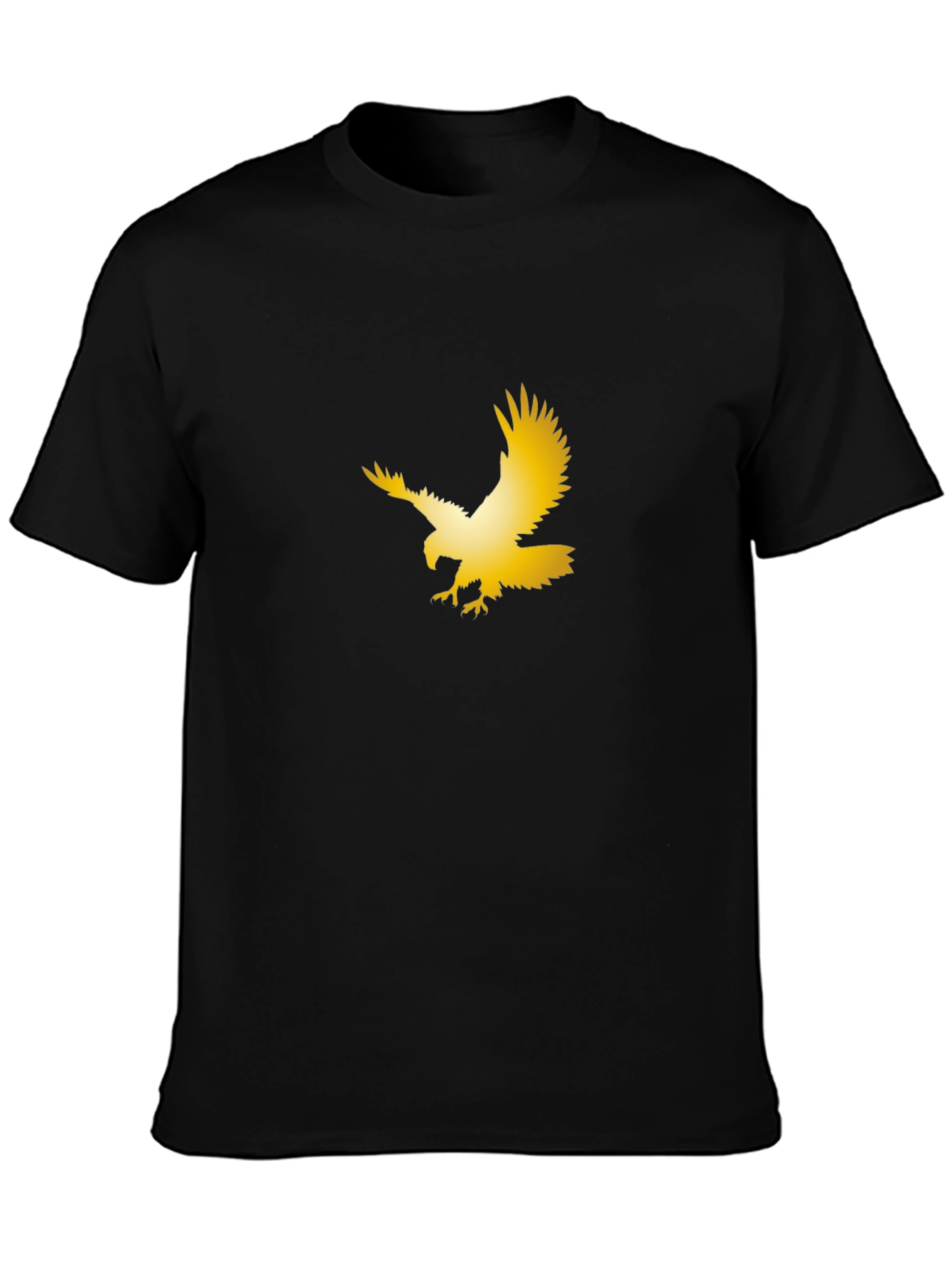 Golden Eagle Graphic Black T-Shirt