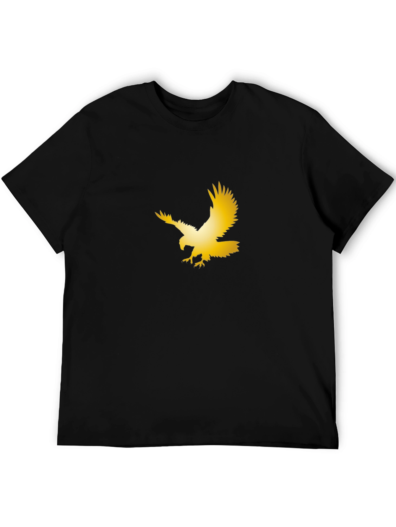 Golden Eagle Graphic Black T-Shirt