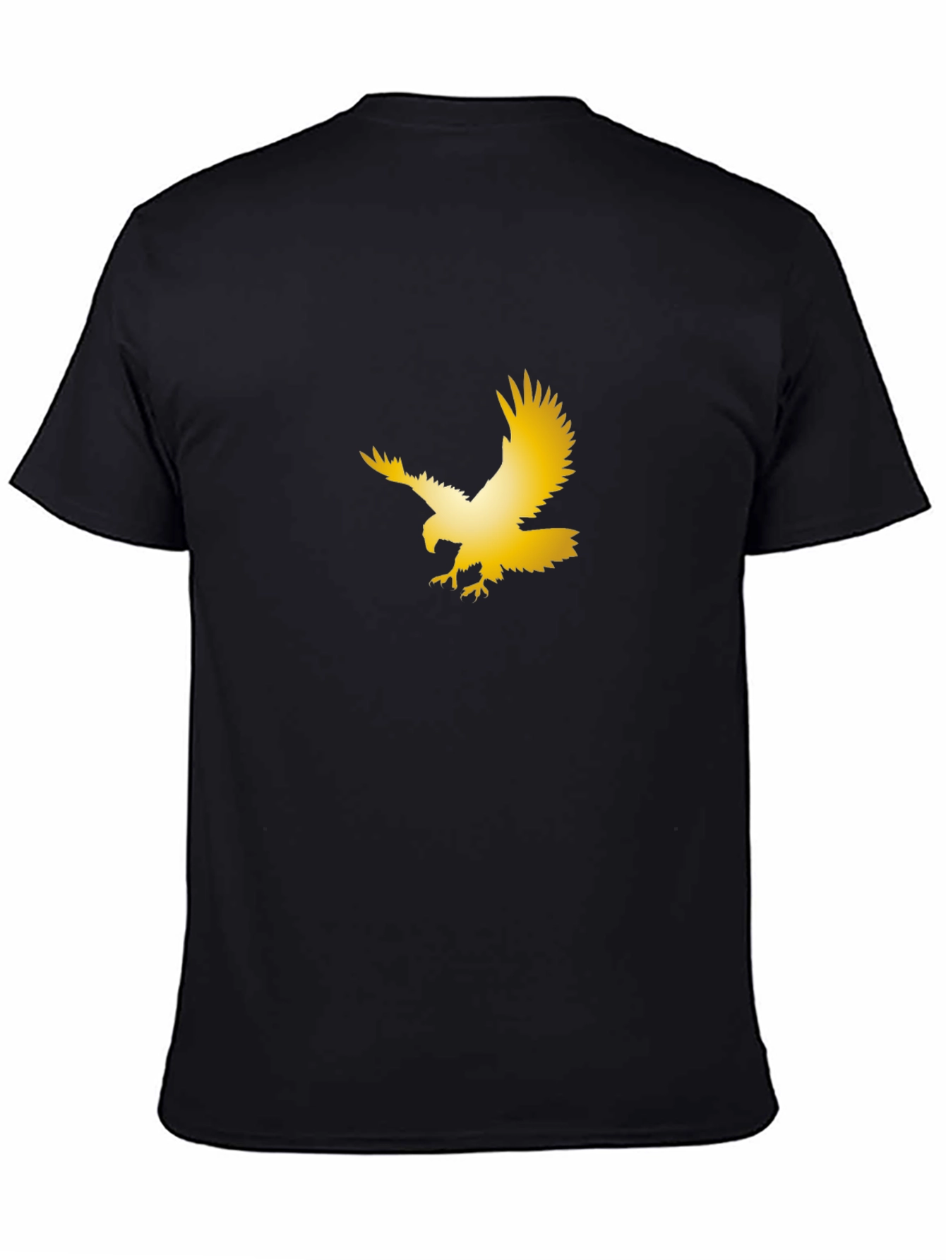 Golden Eagle Graphic Black T-Shirt