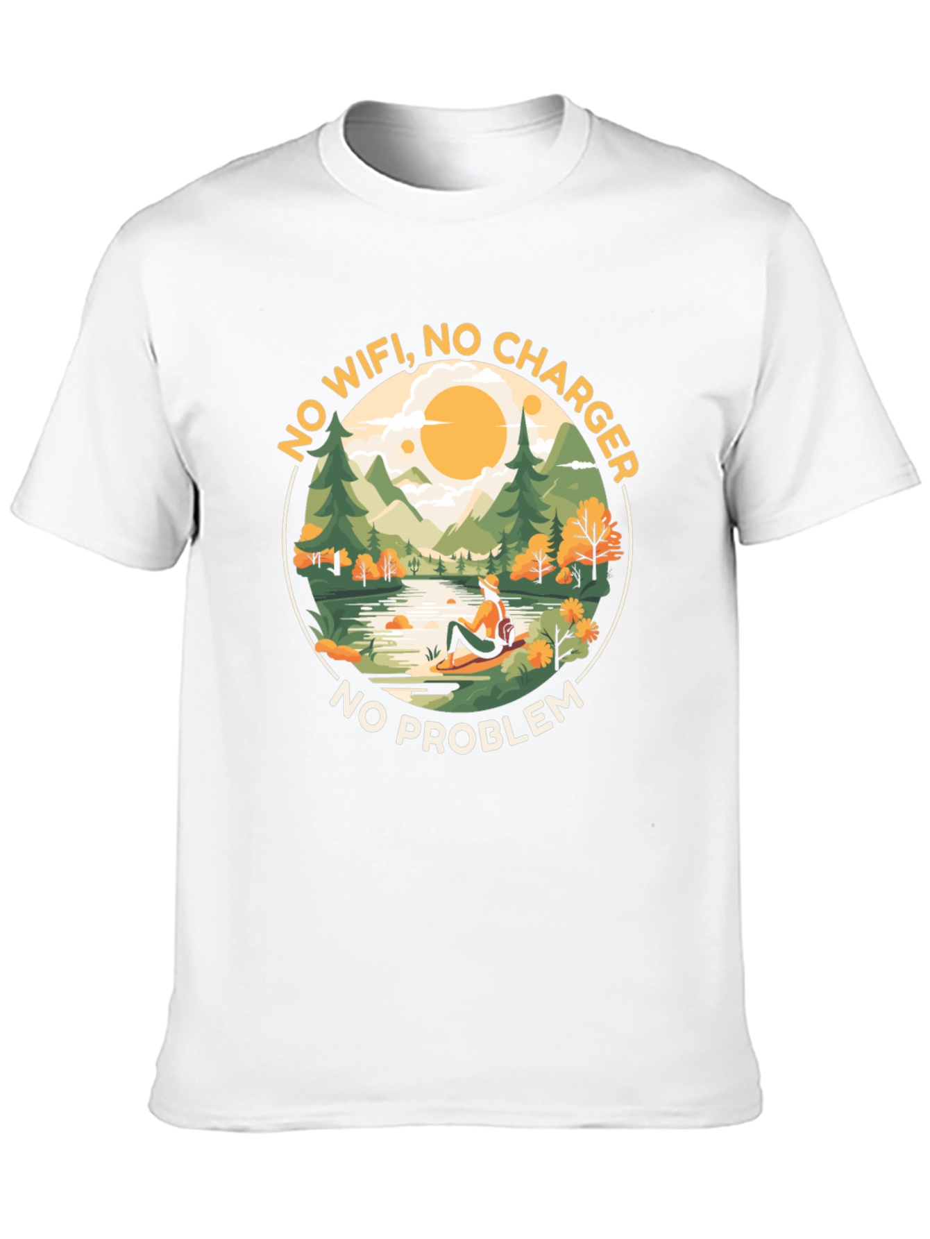 No WiFi No Charger No Problem Graphic Tee