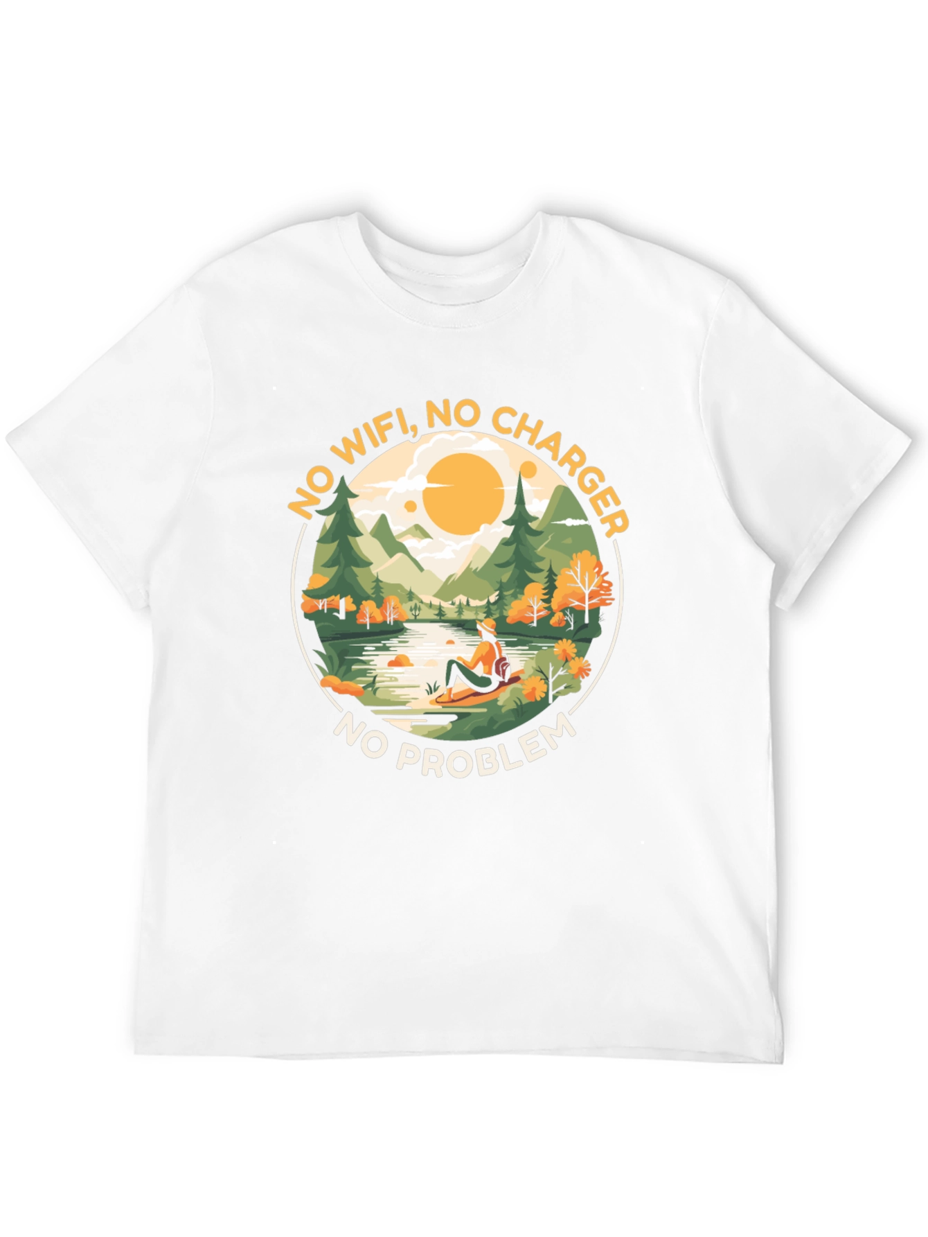 No WiFi No Charger No Problem Graphic Tee