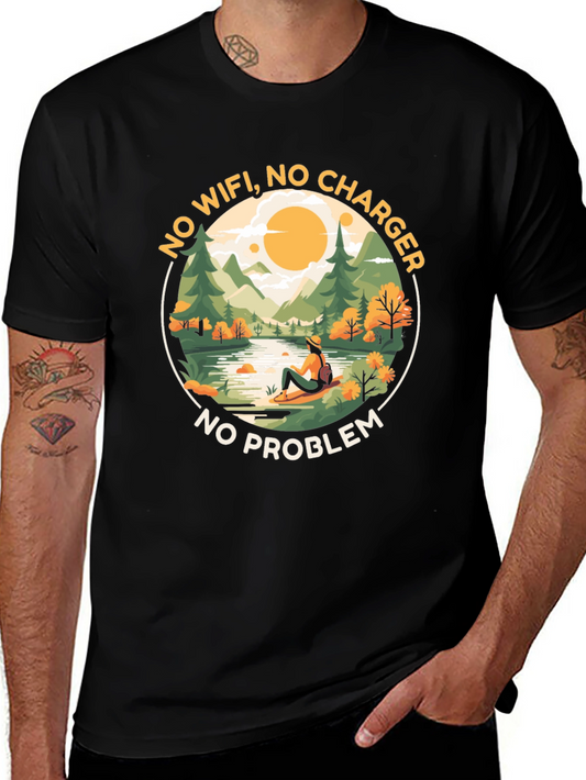 No WiFi No Charger No Problem Graphic Tee
