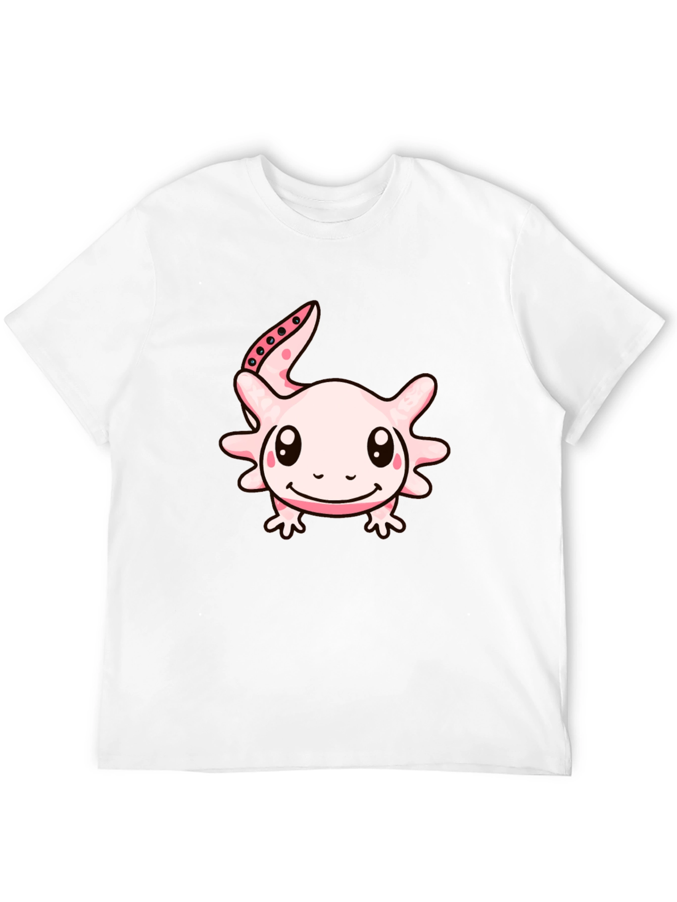 Axolotl Cartoon T-Shirt - Black