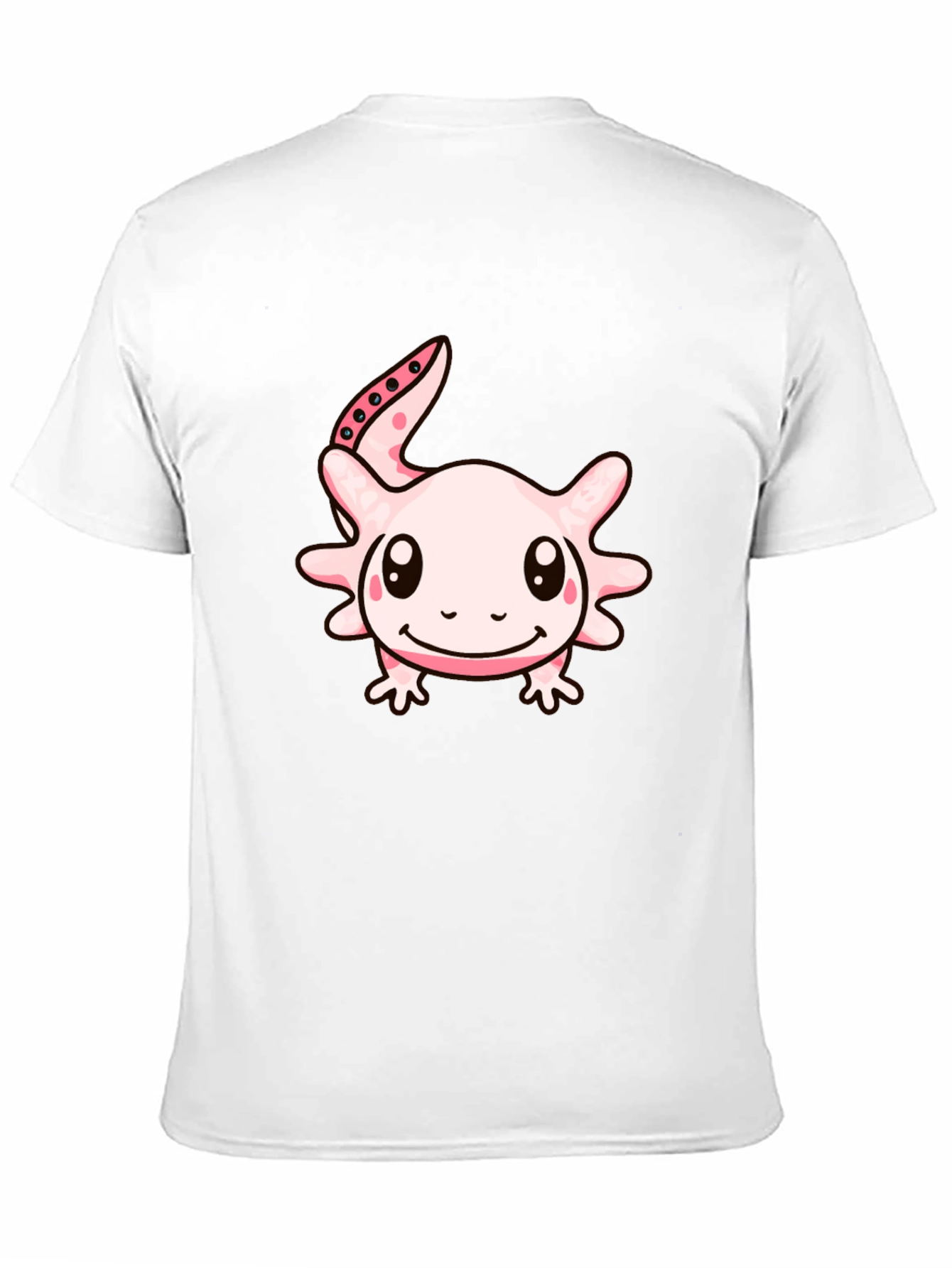 Axolotl Cartoon T-Shirt - Black