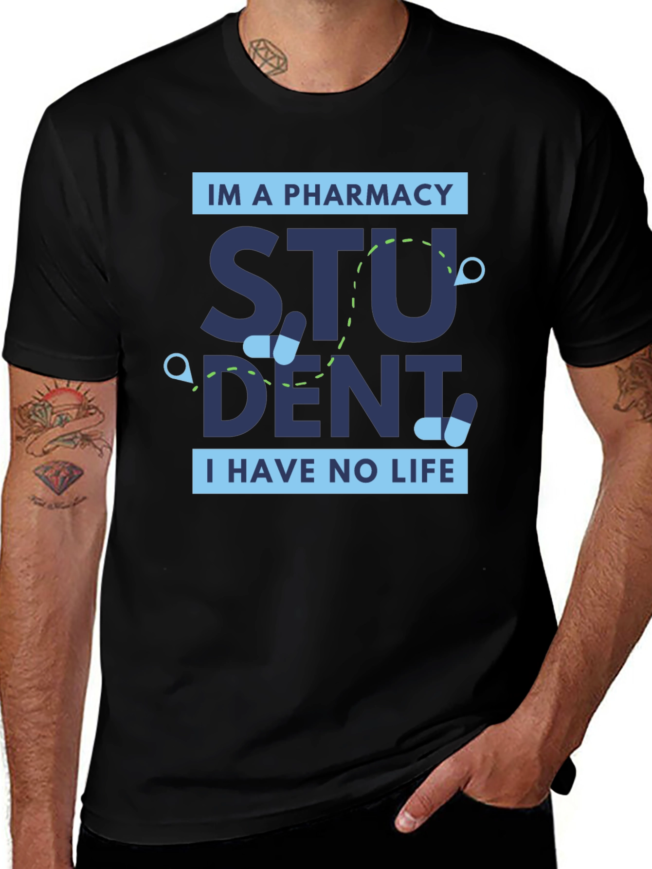 Pharmacy Student Funny Graphic Tee
