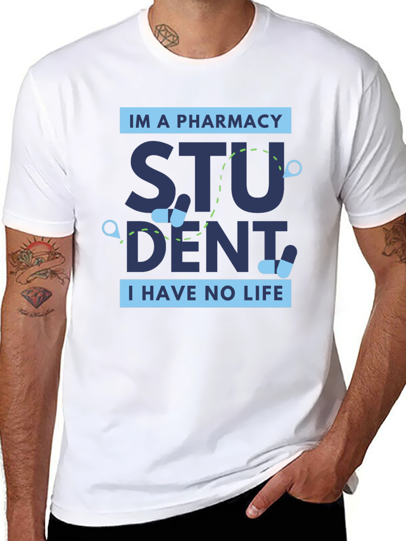 Pharmacy Student Funny Graphic Tee