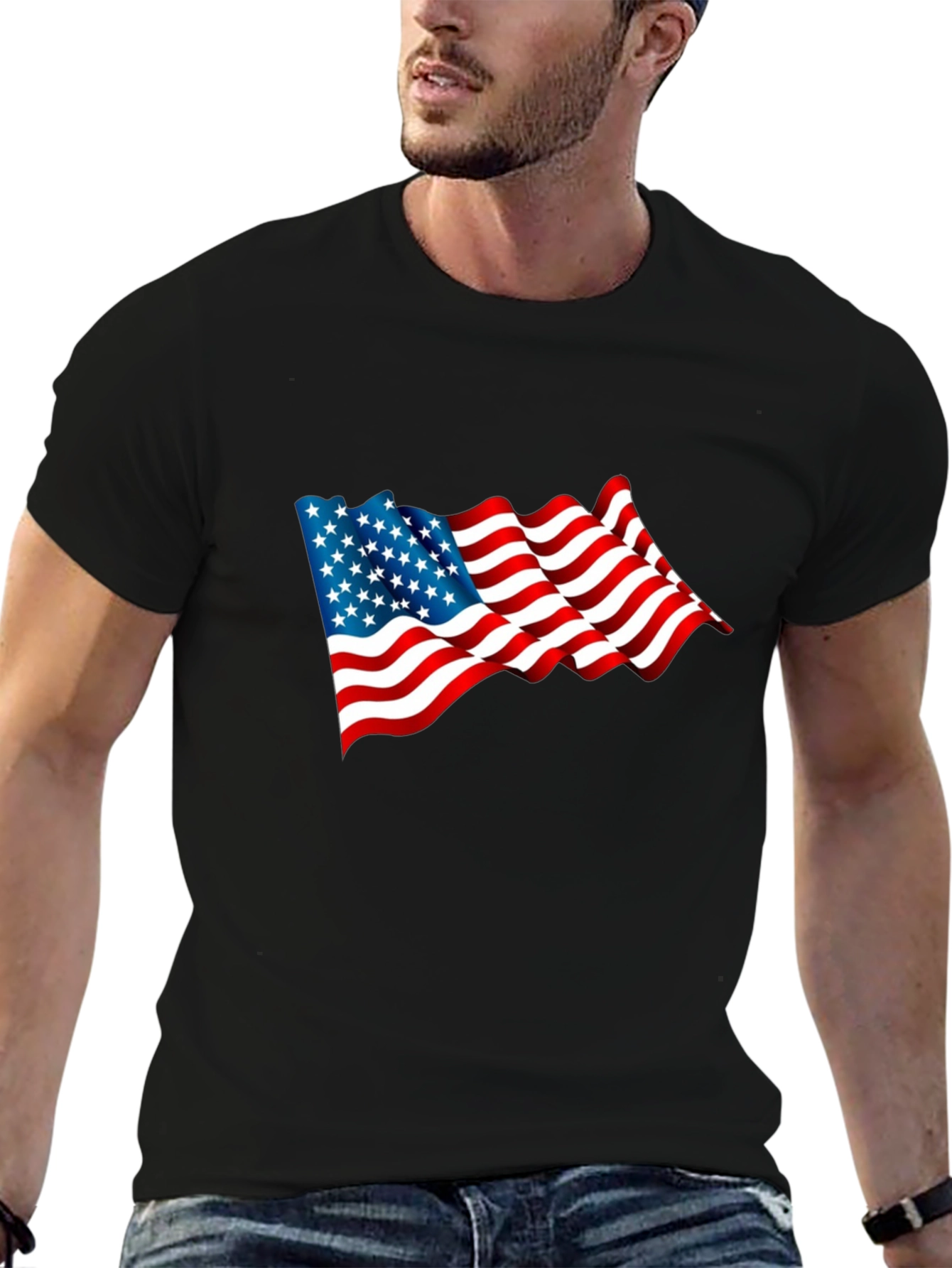 American Flag Graphic T-Shirt - Patriot Style