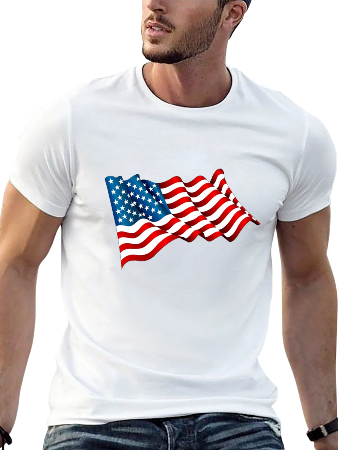 American Flag Graphic T-Shirt - Patriot Style