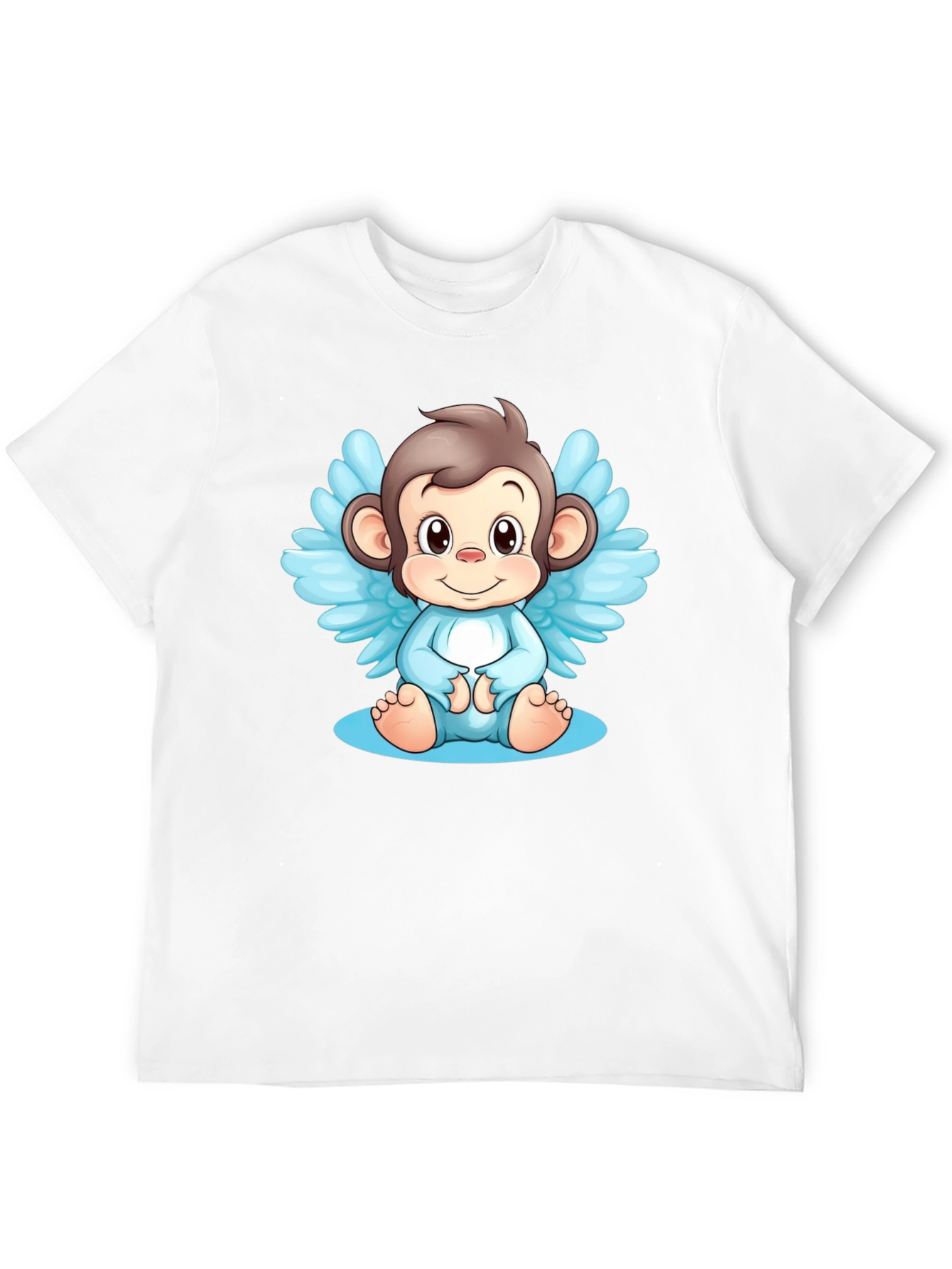 Angel Monkey Graphic Tee - Black