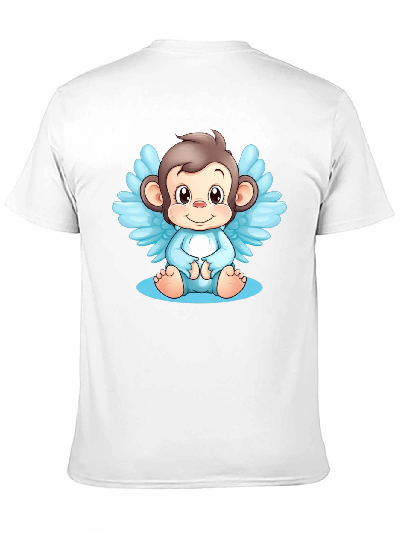 Angel Monkey Graphic Tee - Black