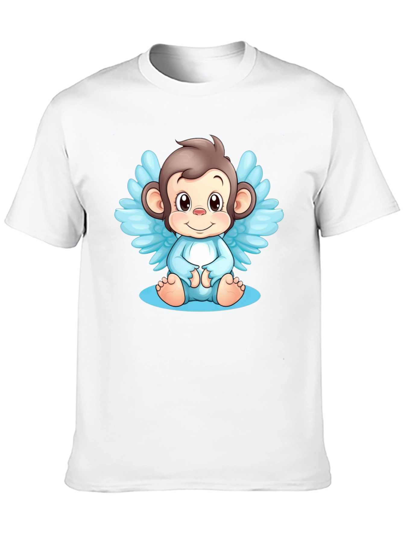 Angel Monkey Graphic Tee - Black