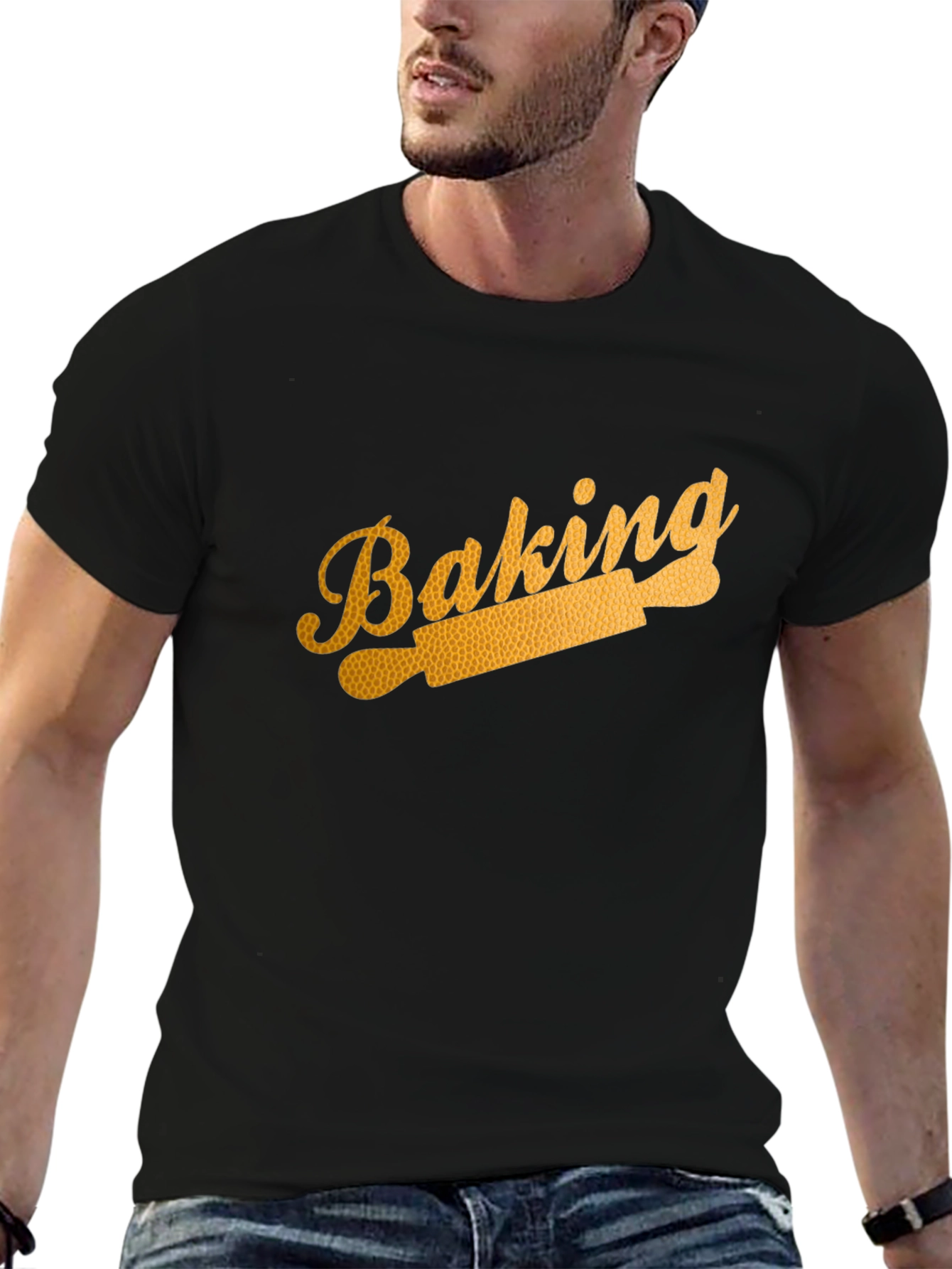Baking Rolling Pin Graphic Tee - Stylish Bakers Shirt