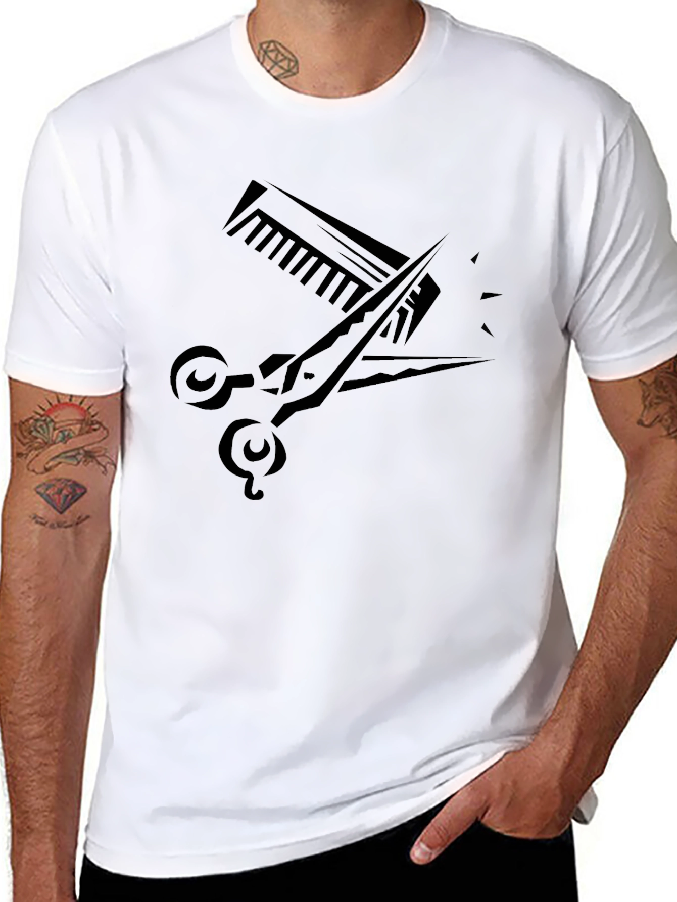 Barber Life Graphic Tee - Black