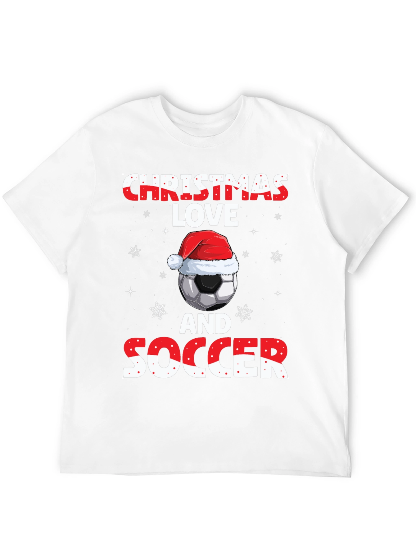 Christmas Love and Soccer T-Shirt