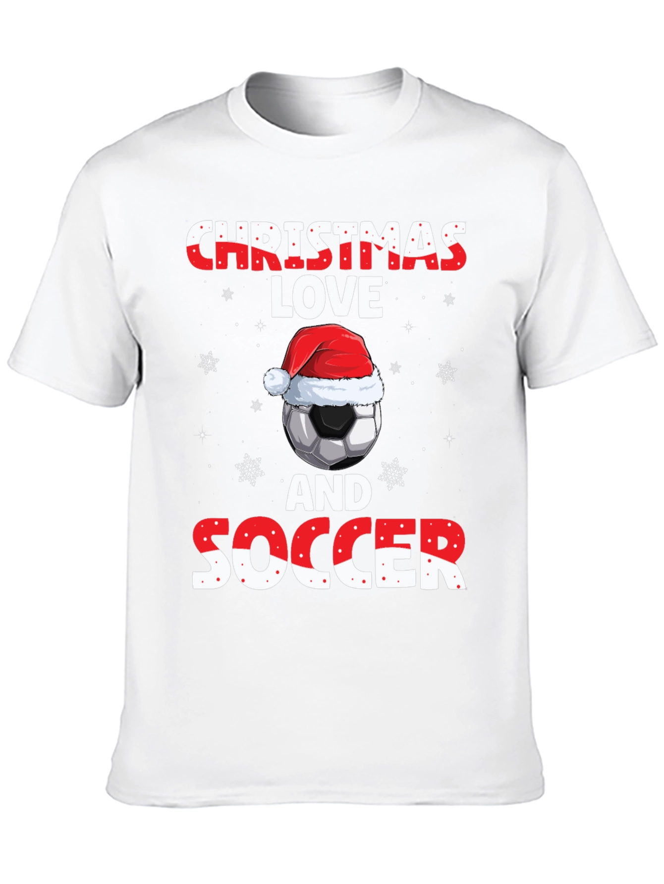 Christmas Love and Soccer T-Shirt