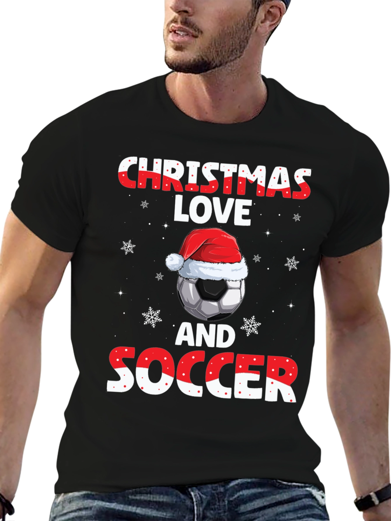 Christmas Love and Soccer T-Shirt