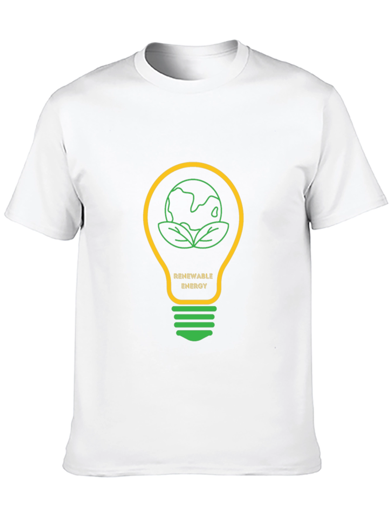 Renewable Energy Graphic Tee - Black Cotton T-Shirt