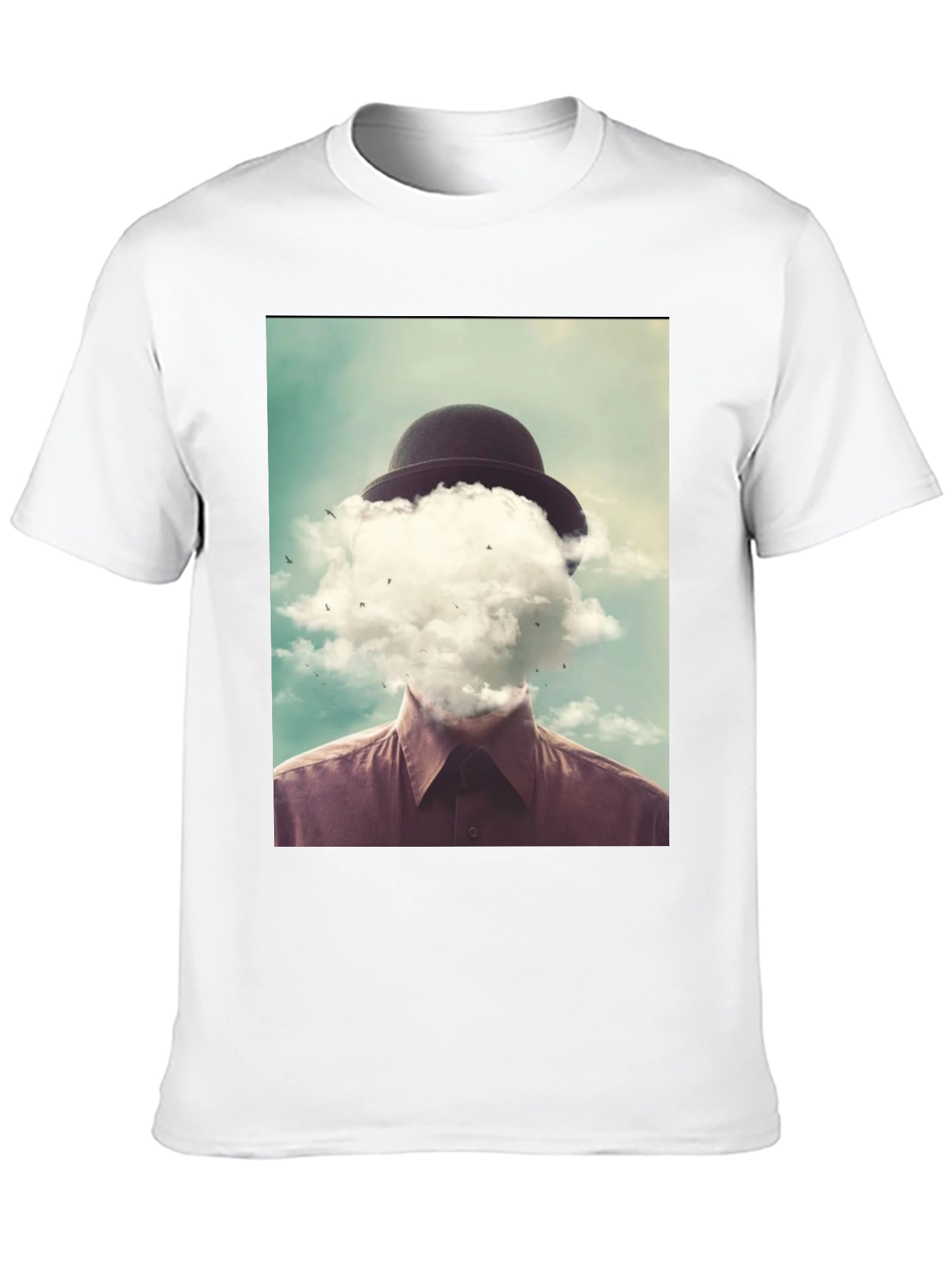 Surreal Cloud Head Graphic T-Shirt