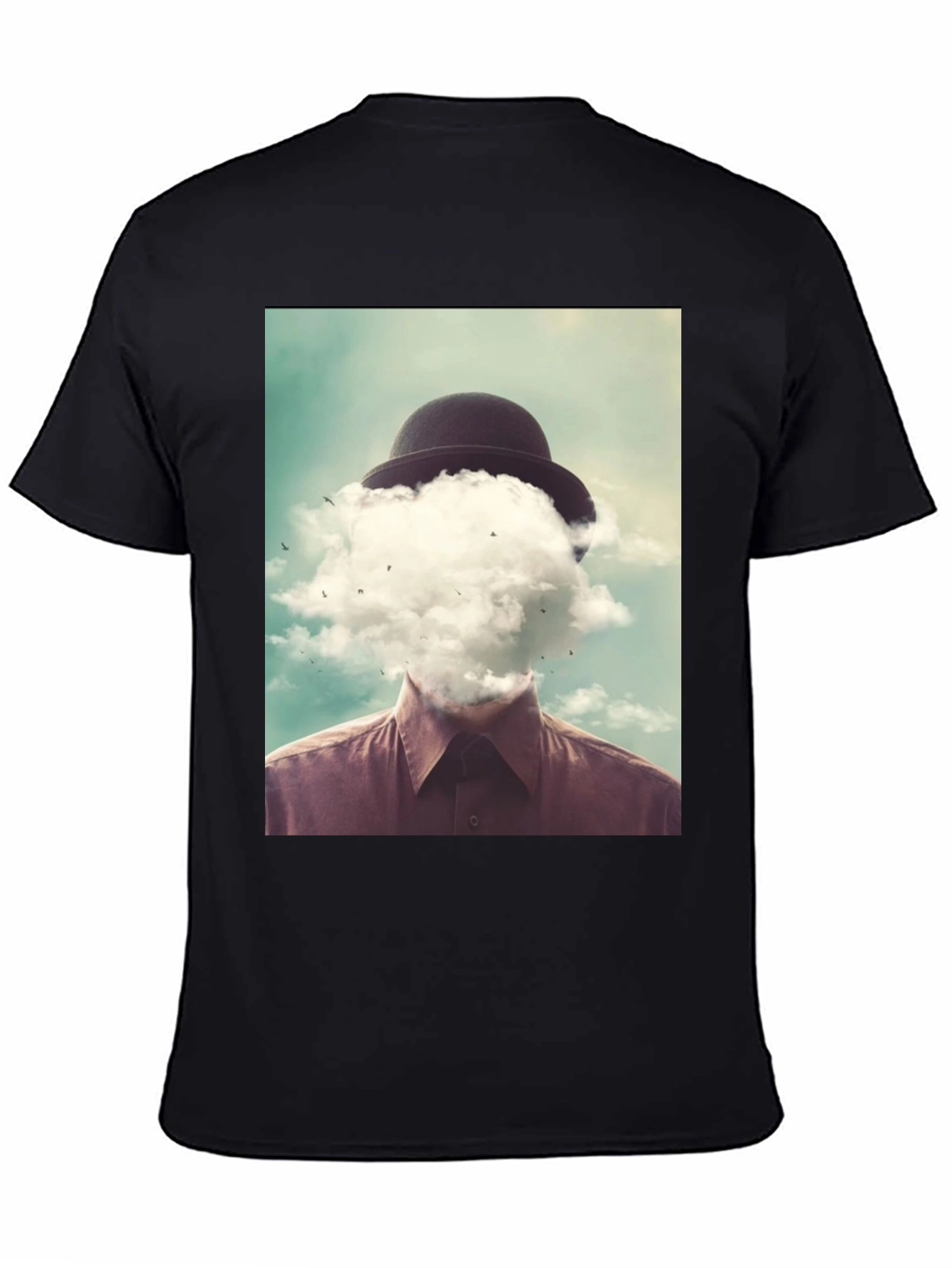 Surreal Cloud Head Graphic T-Shirt