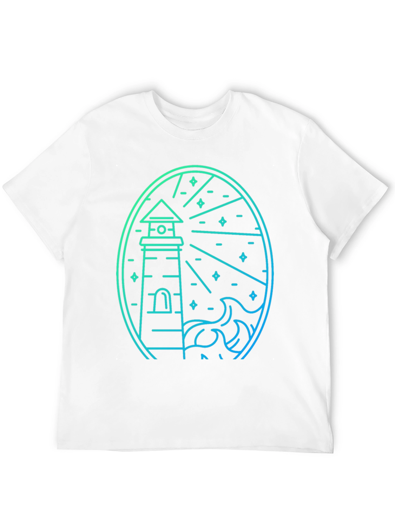 Lighthouse Graphic Tee - Coastal Style