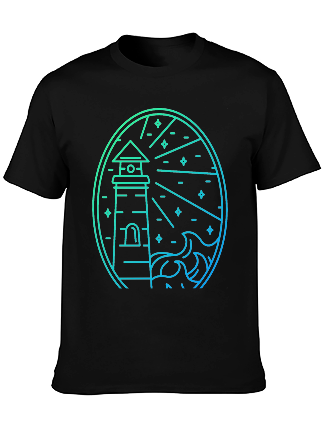 Lighthouse Graphic Tee - Coastal Style