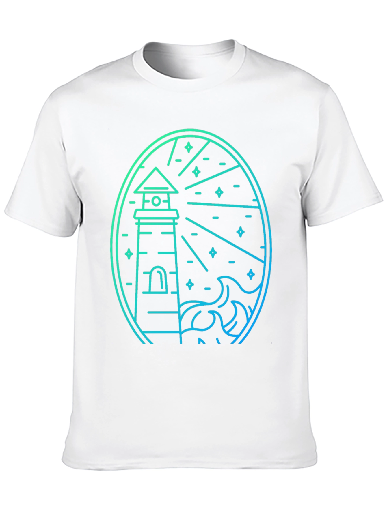 Lighthouse Graphic Tee - Coastal Style