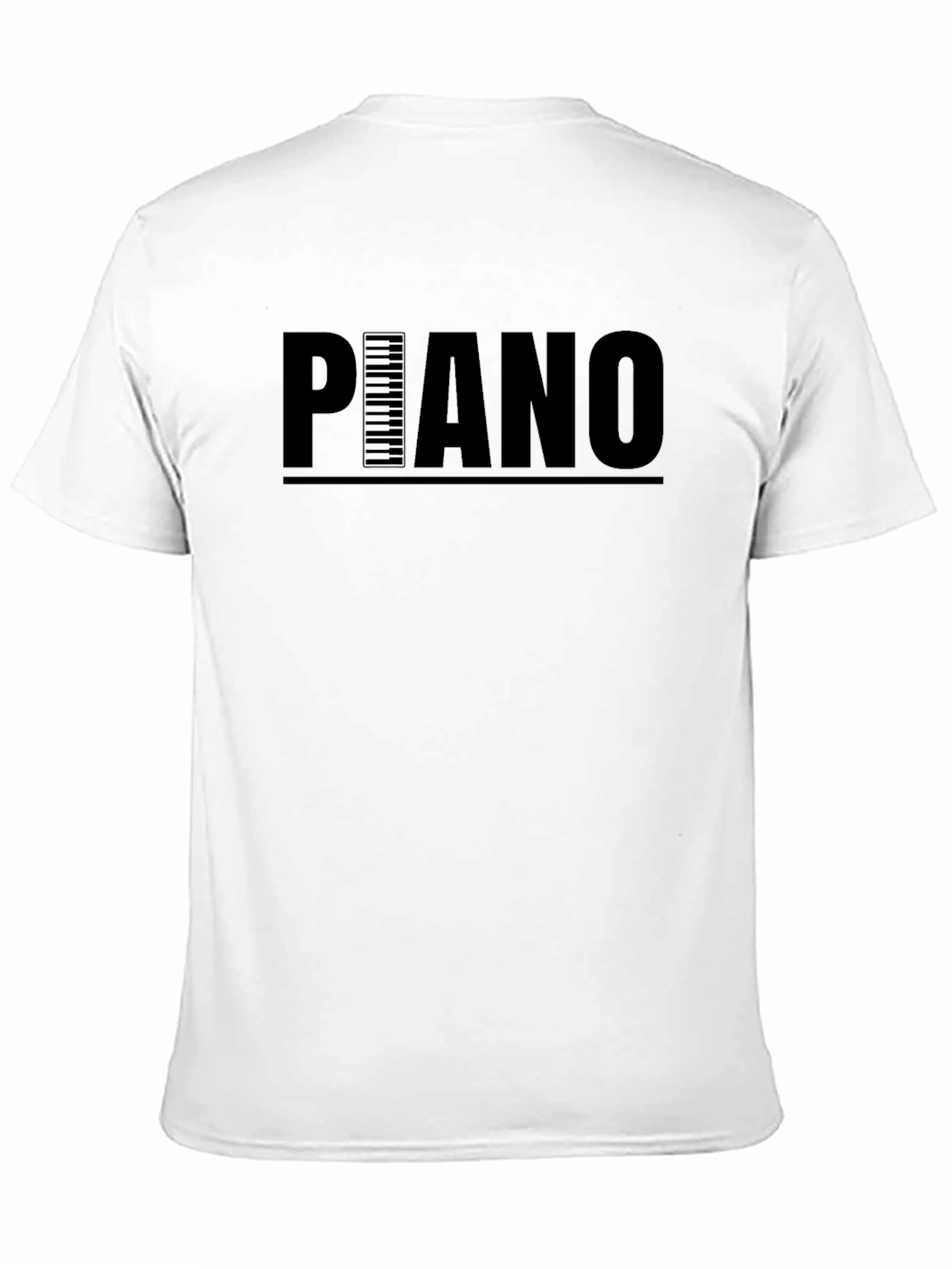 Piano Keys Graphic Print T-Shirt - Unisex