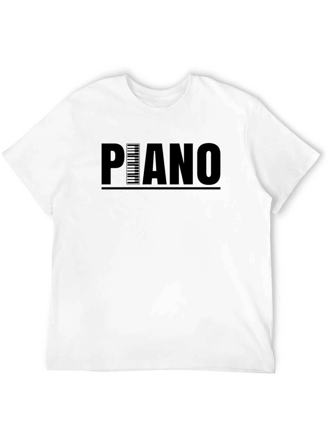 Piano Keys Graphic Print T-Shirt - Unisex