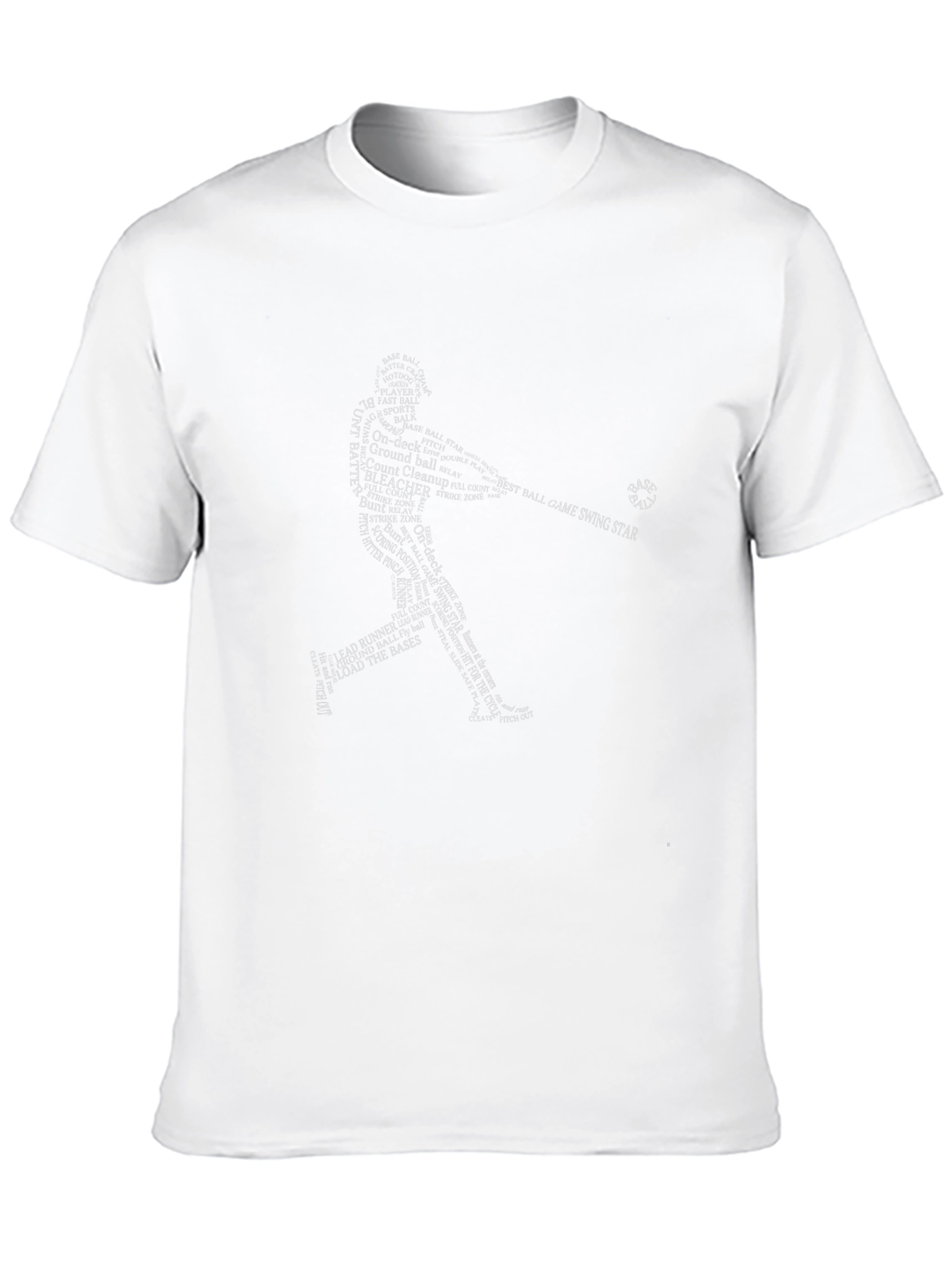 Baseball Word Art Graphic T-Shirt