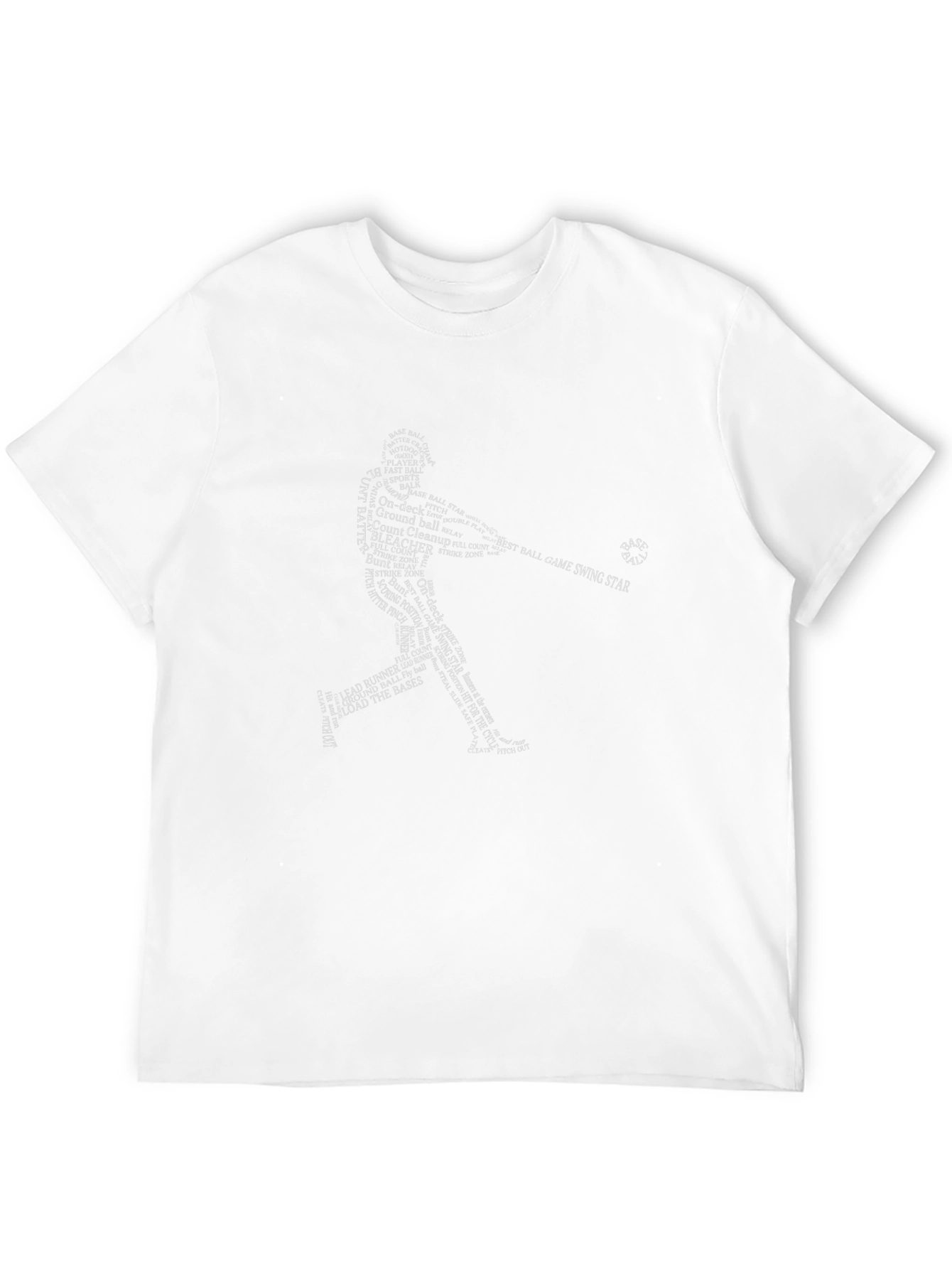Baseball Word Art Graphic T-Shirt
