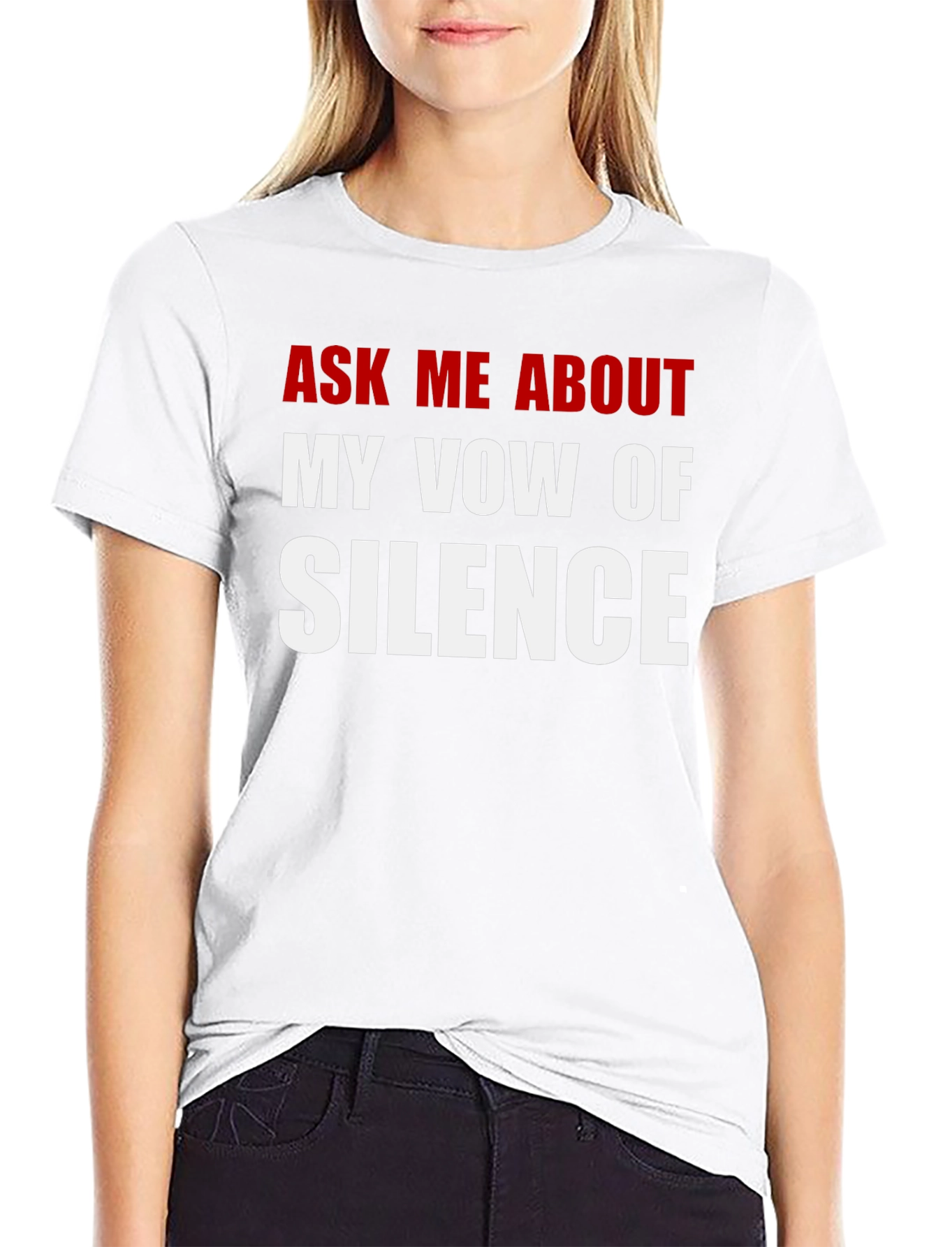 Vow of Silence Graphic Tee - Funny Sarcastic T-Shirt