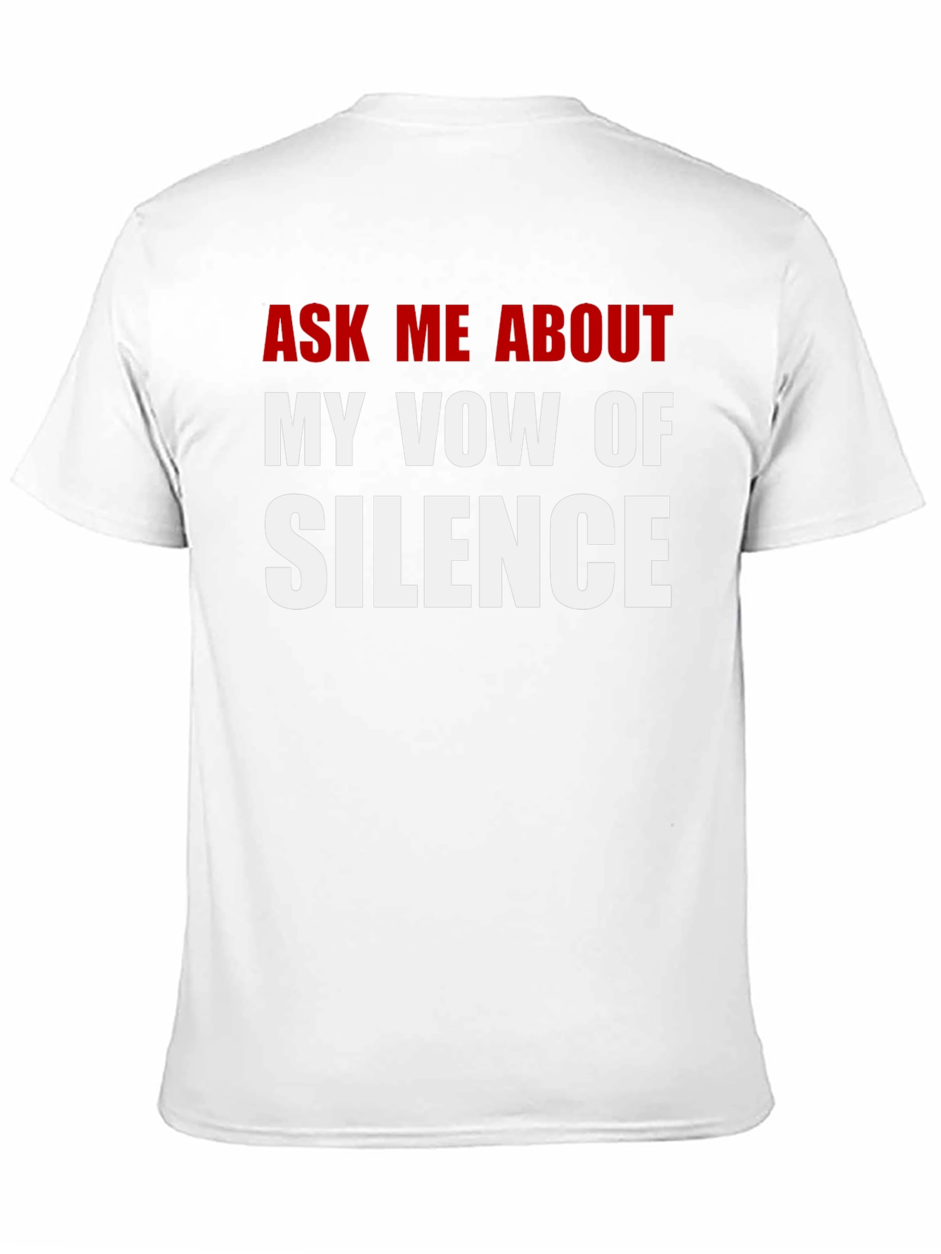 Vow of Silence Graphic Tee - Funny Sarcastic T-Shirt