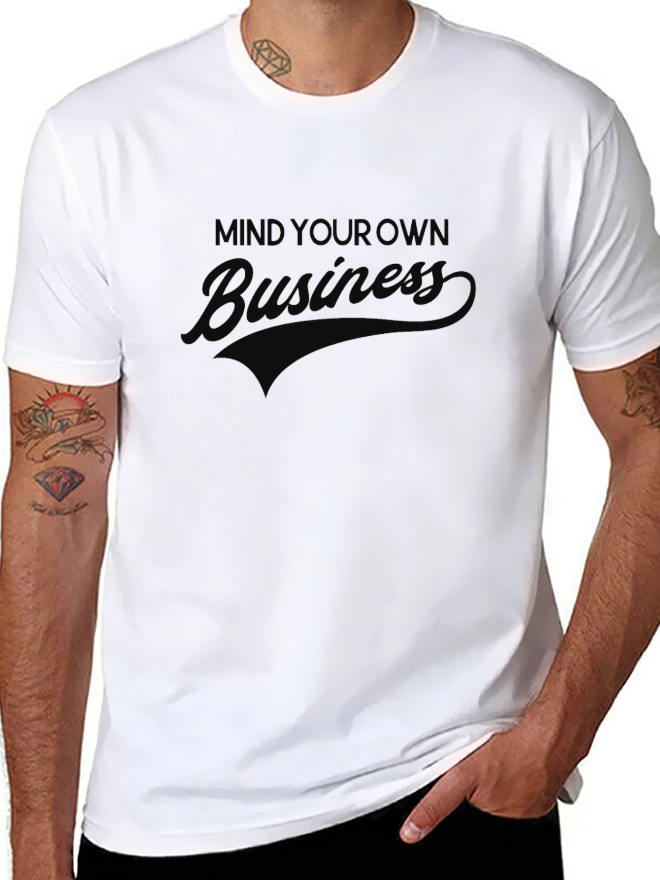 Mind Your Own Business Black T-Shirt