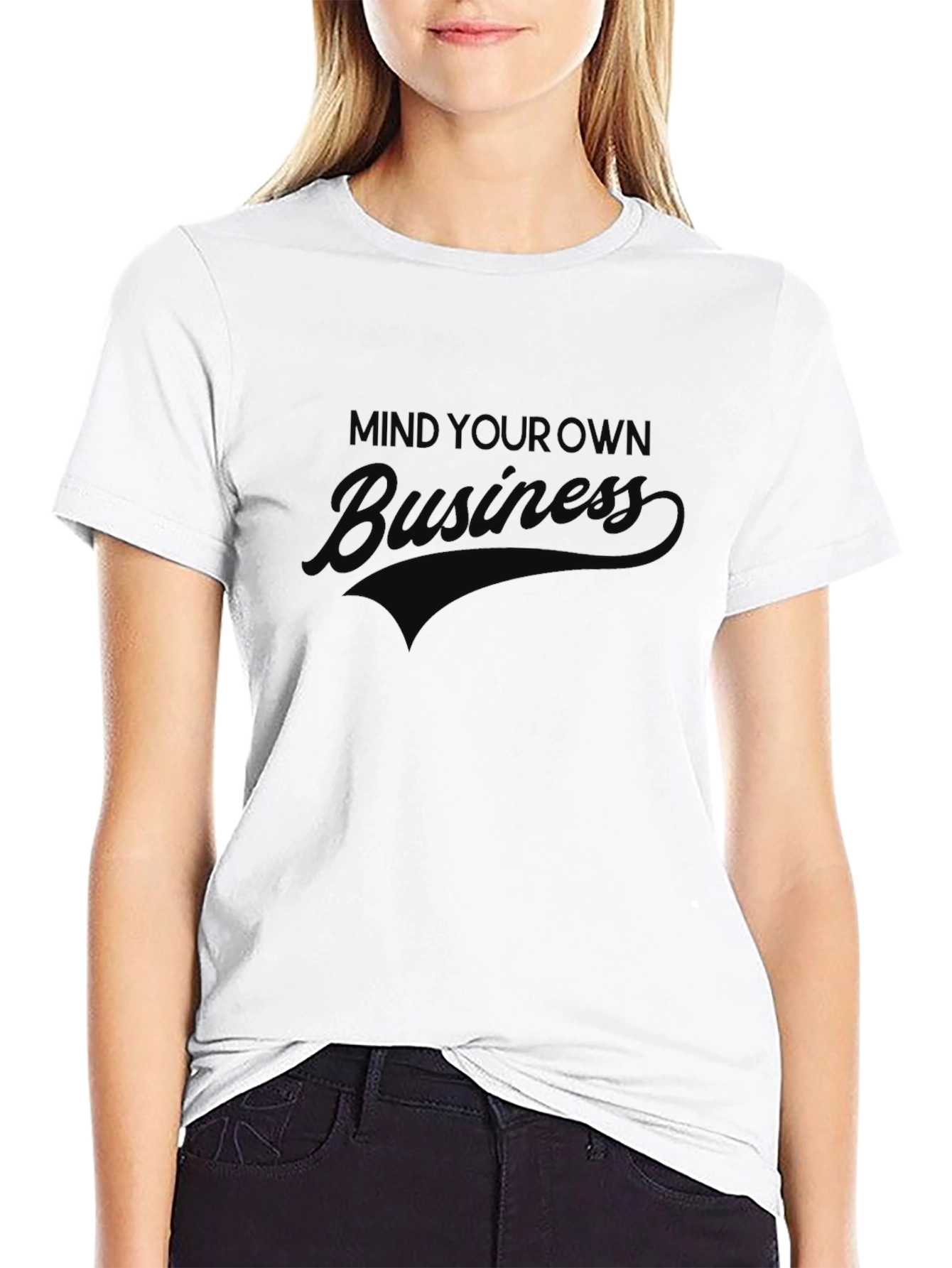 Mind Your Own Business Black T-Shirt