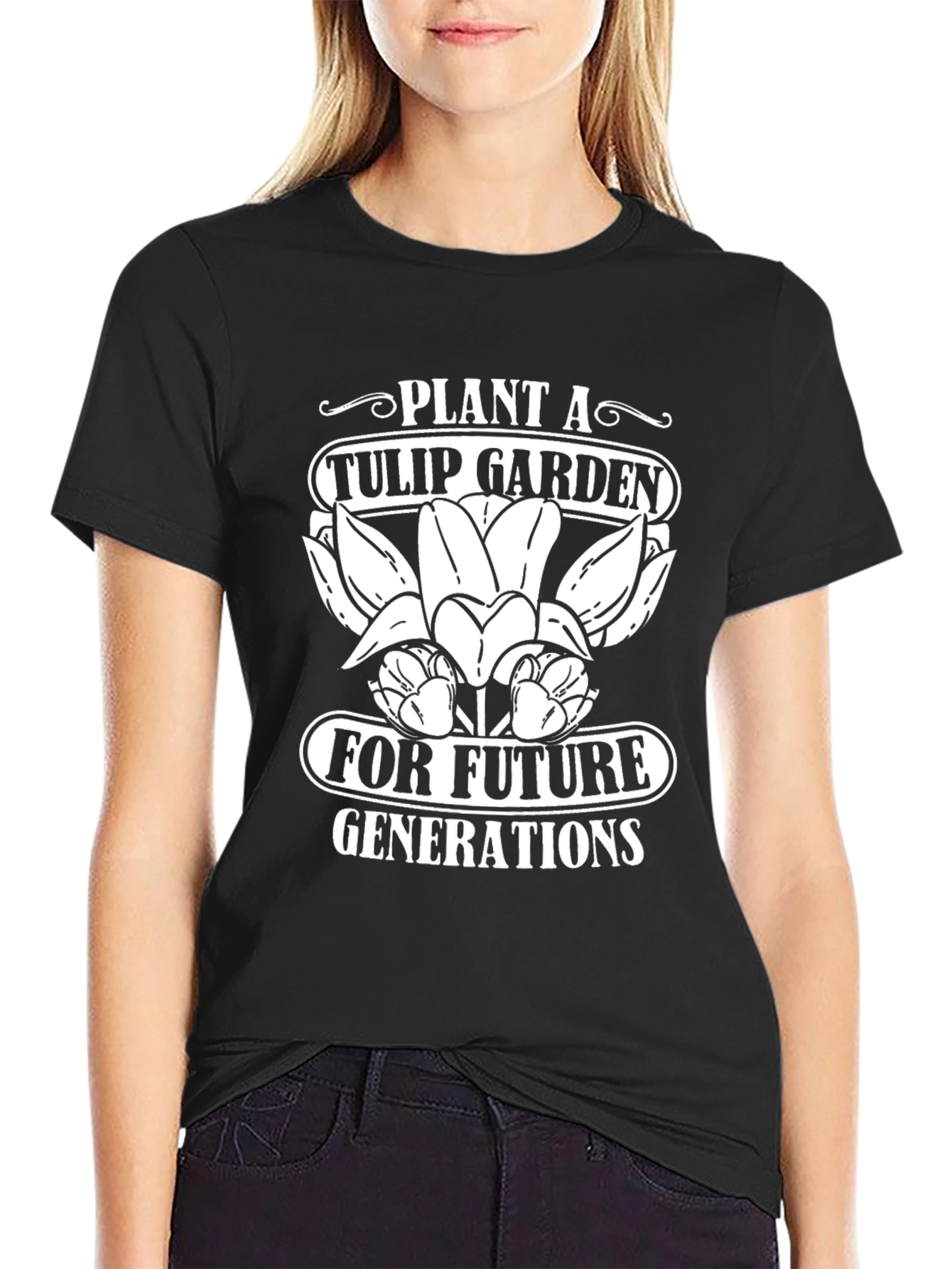 Plant a Tulip Garden T-Shirt Gardener Tee
