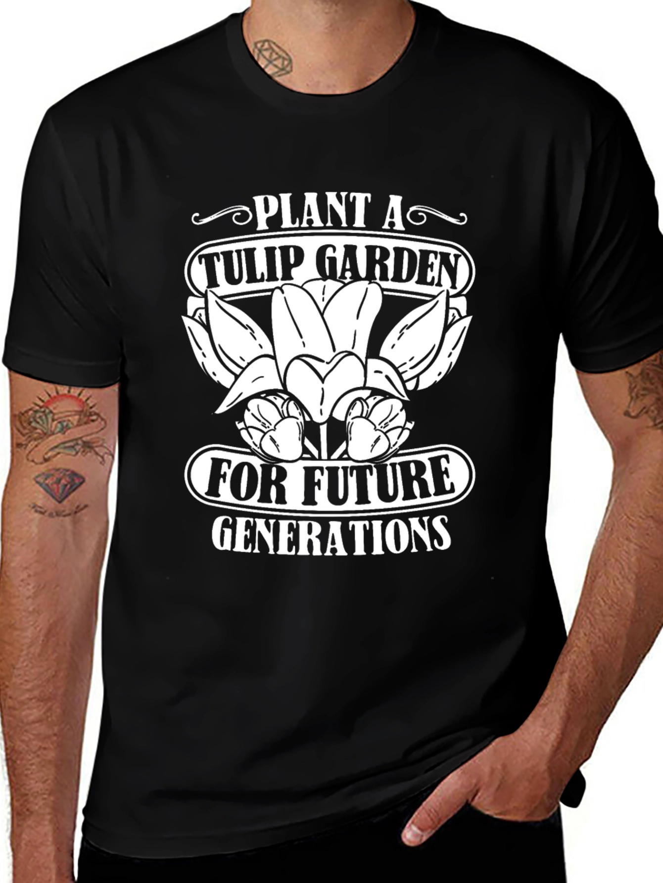 Plant a Tulip Garden T-Shirt Gardener Tee