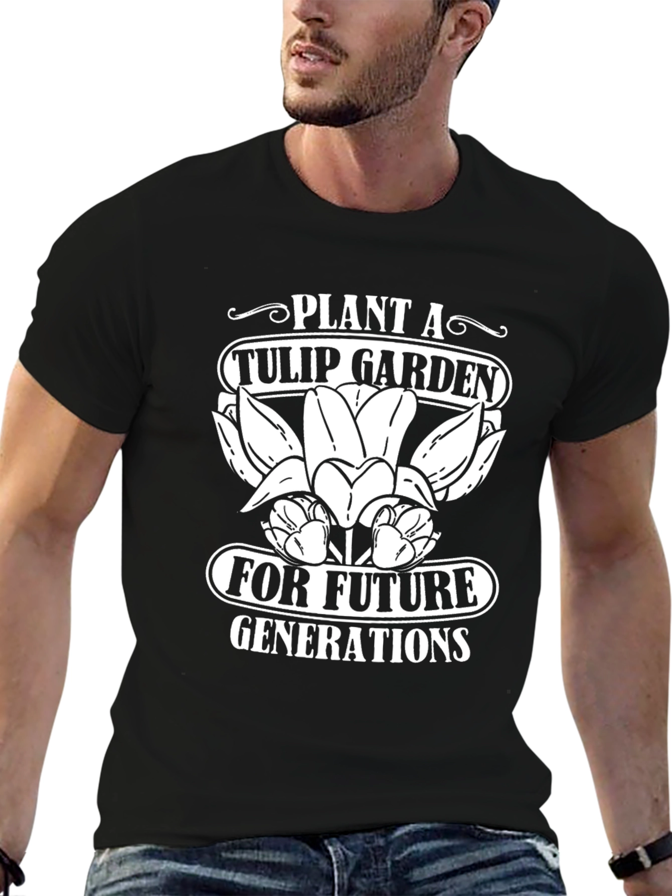Plant a Tulip Garden T-Shirt Gardener Tee
