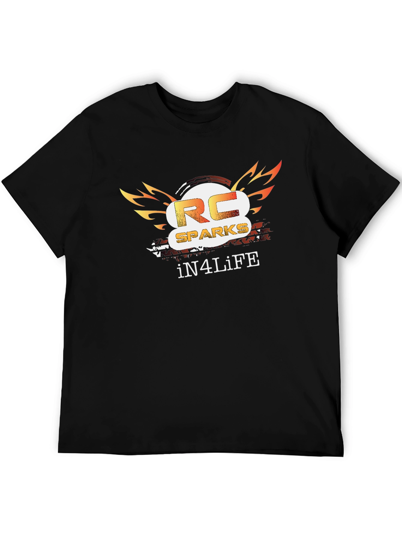 RC Sparks iN4LiFE Black Graphic Tee