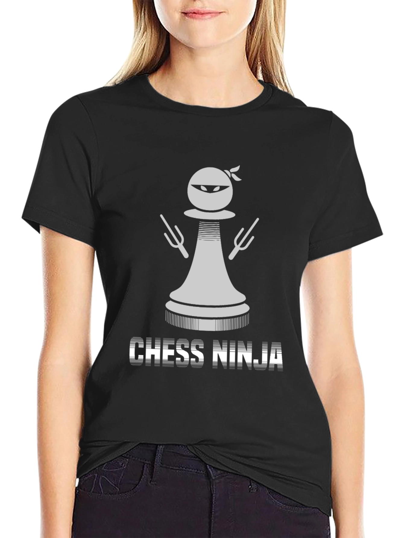 Chess Ninja Graphic Tee - Stealth Strategy