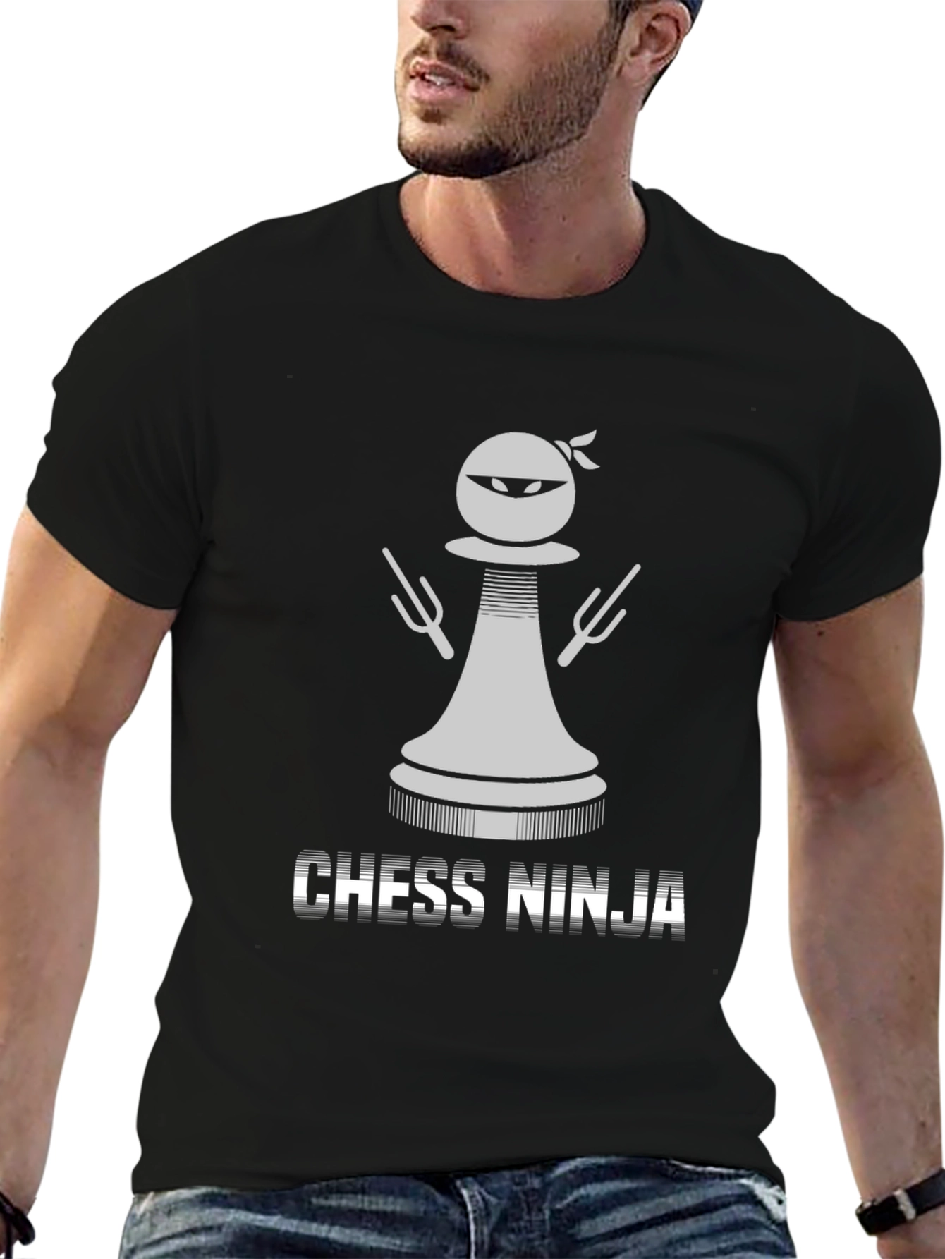 Chess Ninja Graphic Tee - Stealth Strategy
