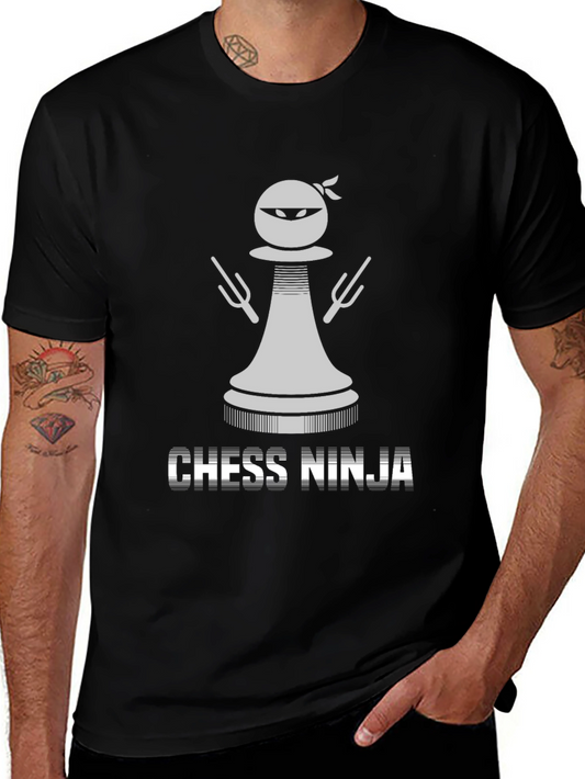 Chess Ninja Graphic Tee - Stealth Strategy