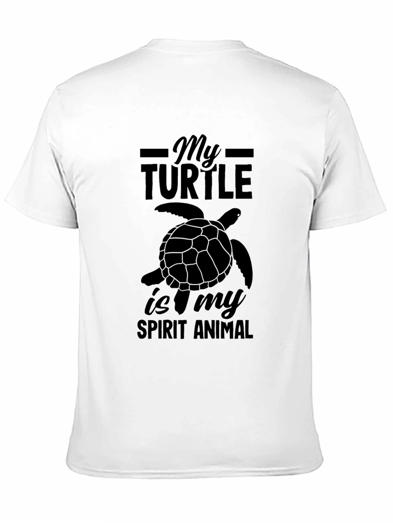 Turtle Spirit Animal Black T-Shirt