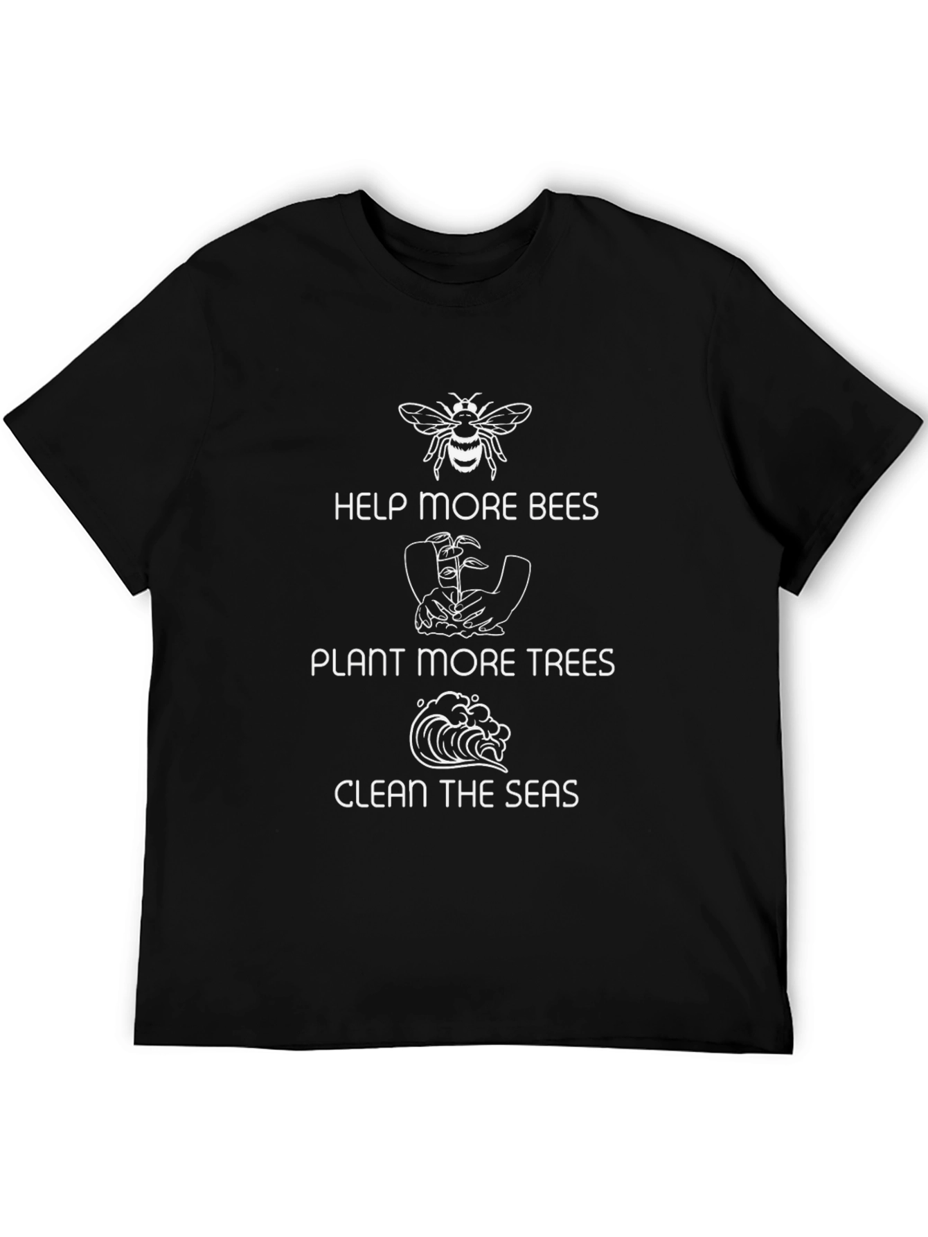 Eco-Friendly Black T-Shirt: Save the Planet