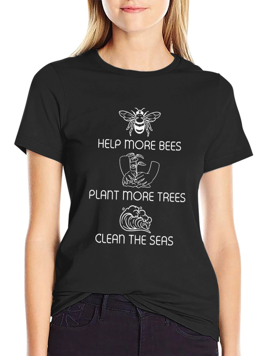 Eco-Friendly Black T-Shirt: Save the Planet