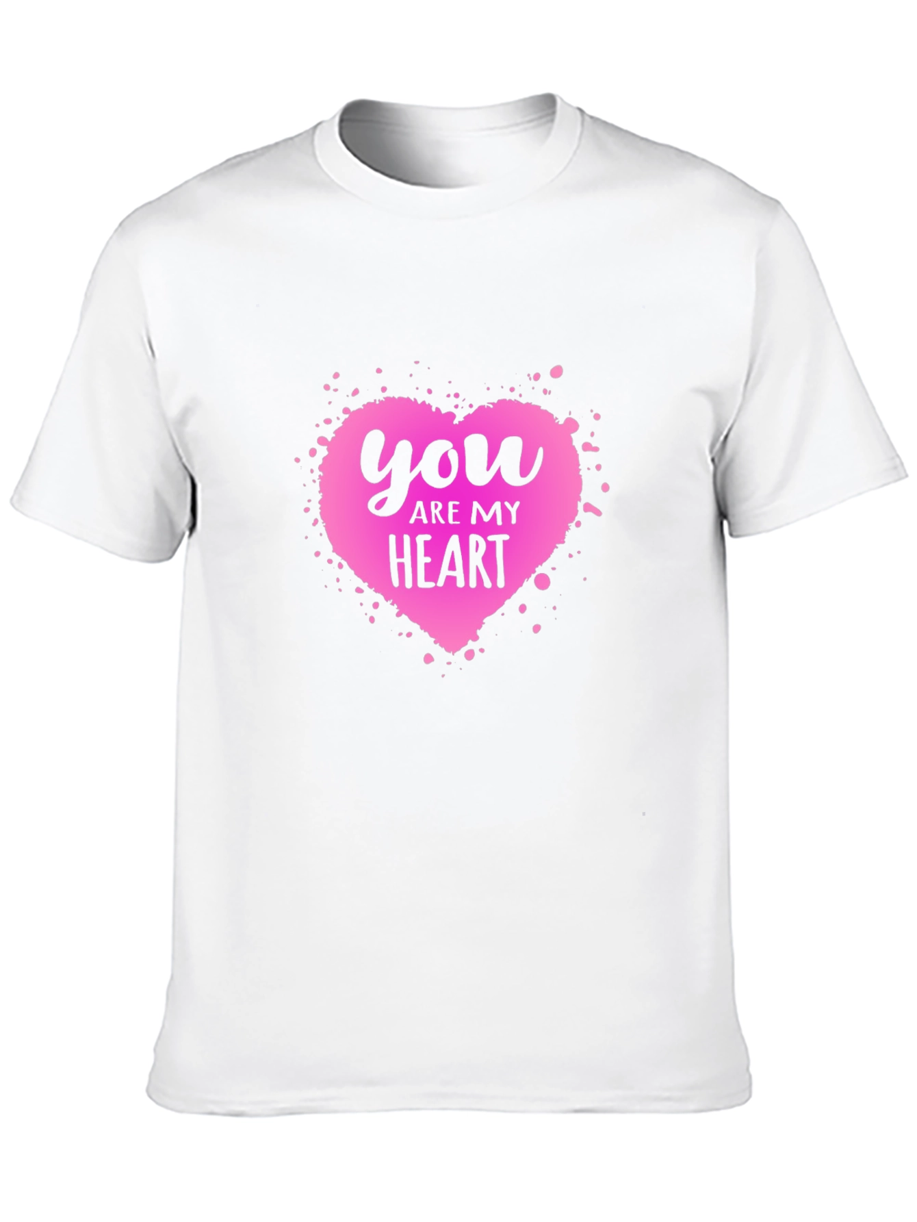 You Are My Heart Graphic Tee - Black