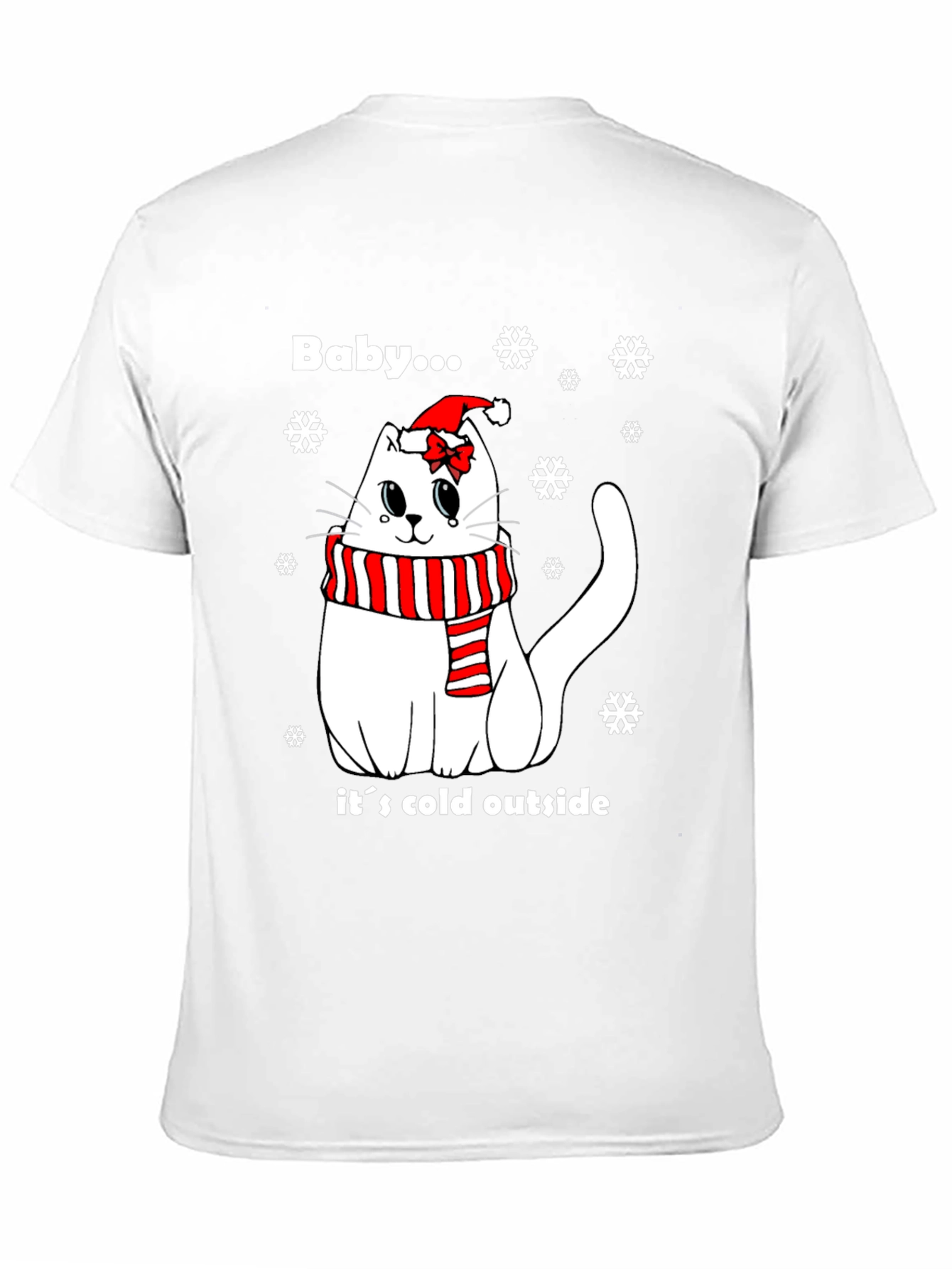 Baby Its Cold Outside Cat Christmas T-Shirt